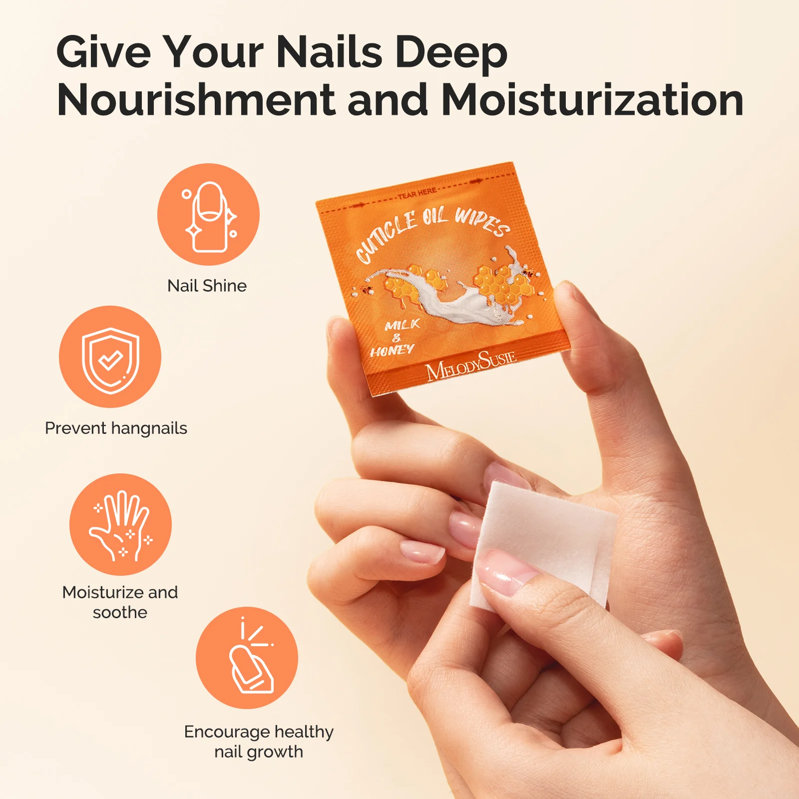100Pcs Mini Cuticle Oil Wipes - Image 5