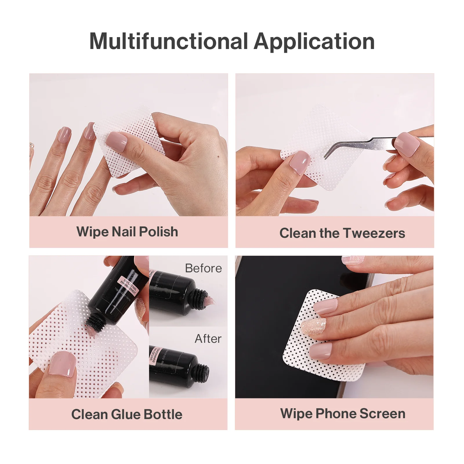 1050 Pcs Lint Free Nail Wipes - Image 6