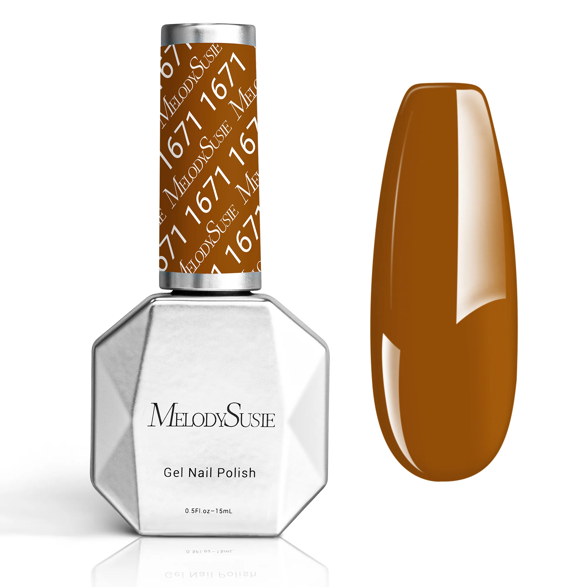 1671 Caramel Coffee Brown - TPO-Free Thick Gel Nail Polish(15ml)