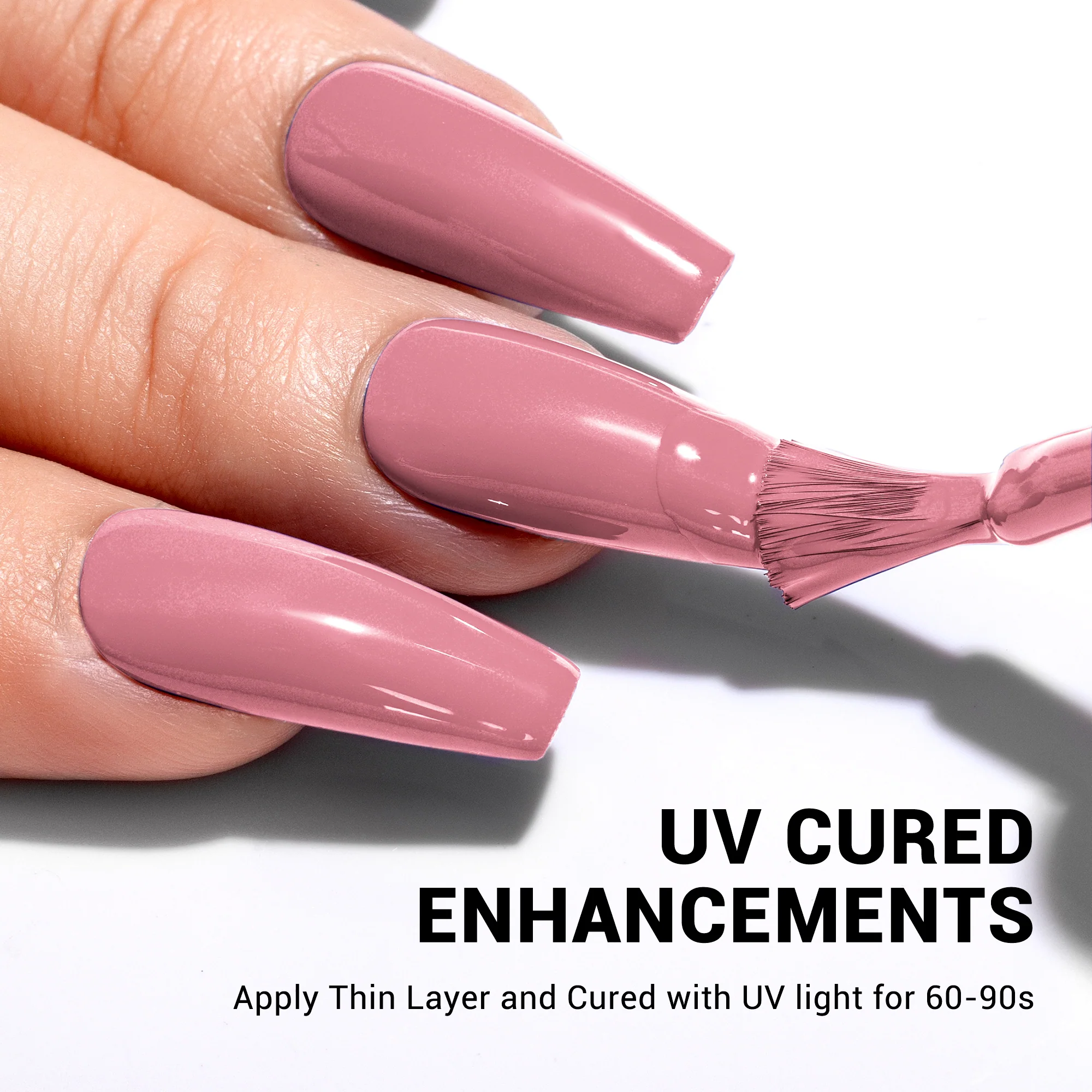 1677 Yoga Pink - TPO-Free Thick Gel Nail Polish(15ml) - Image 5