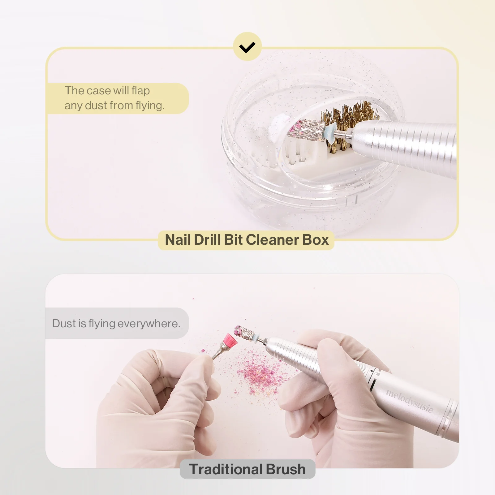 2 in 1 Nail Drill Bit Cleaner Box - Image 3