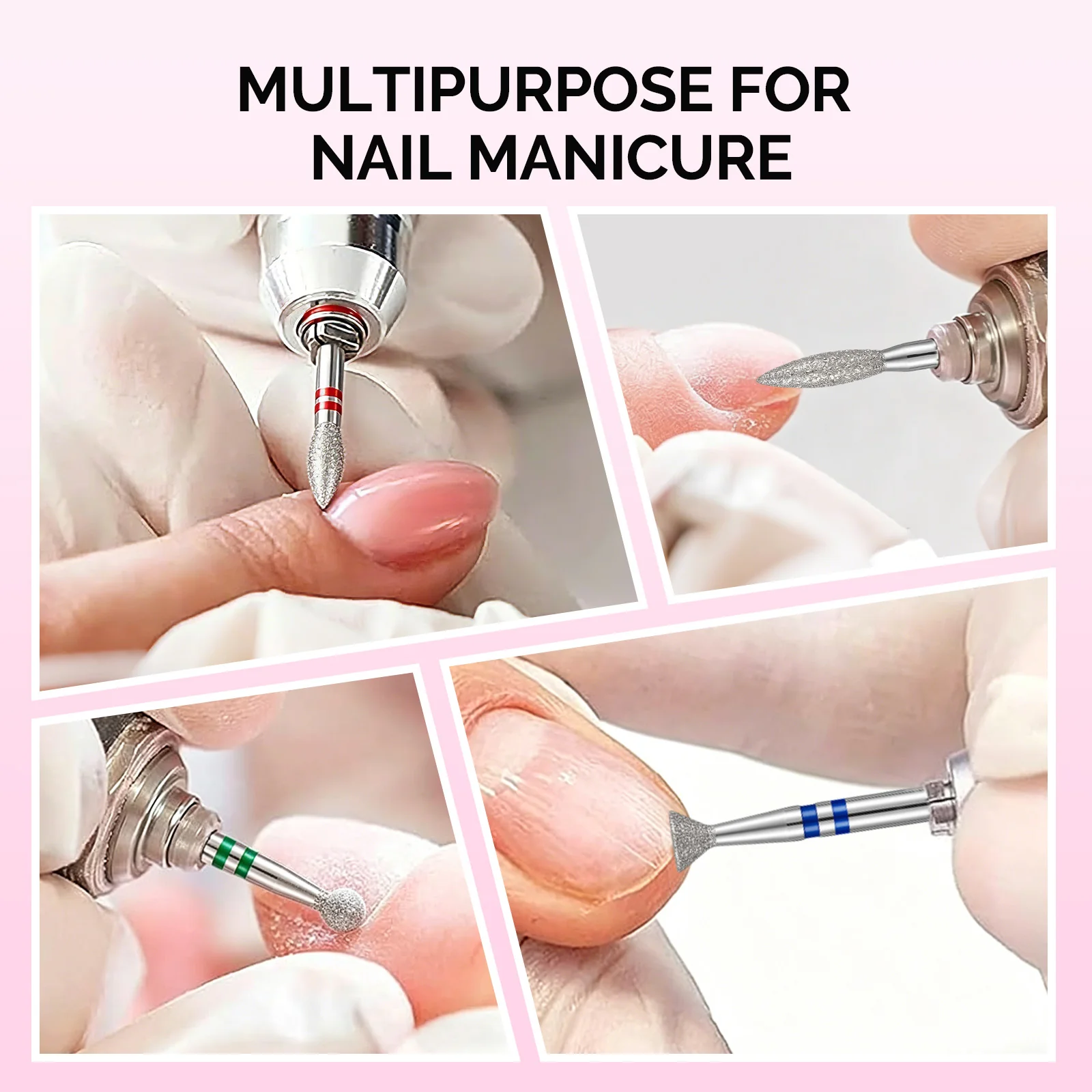 20Pcs Diamond Cuticle Nail Drill Bits Set - Image 6