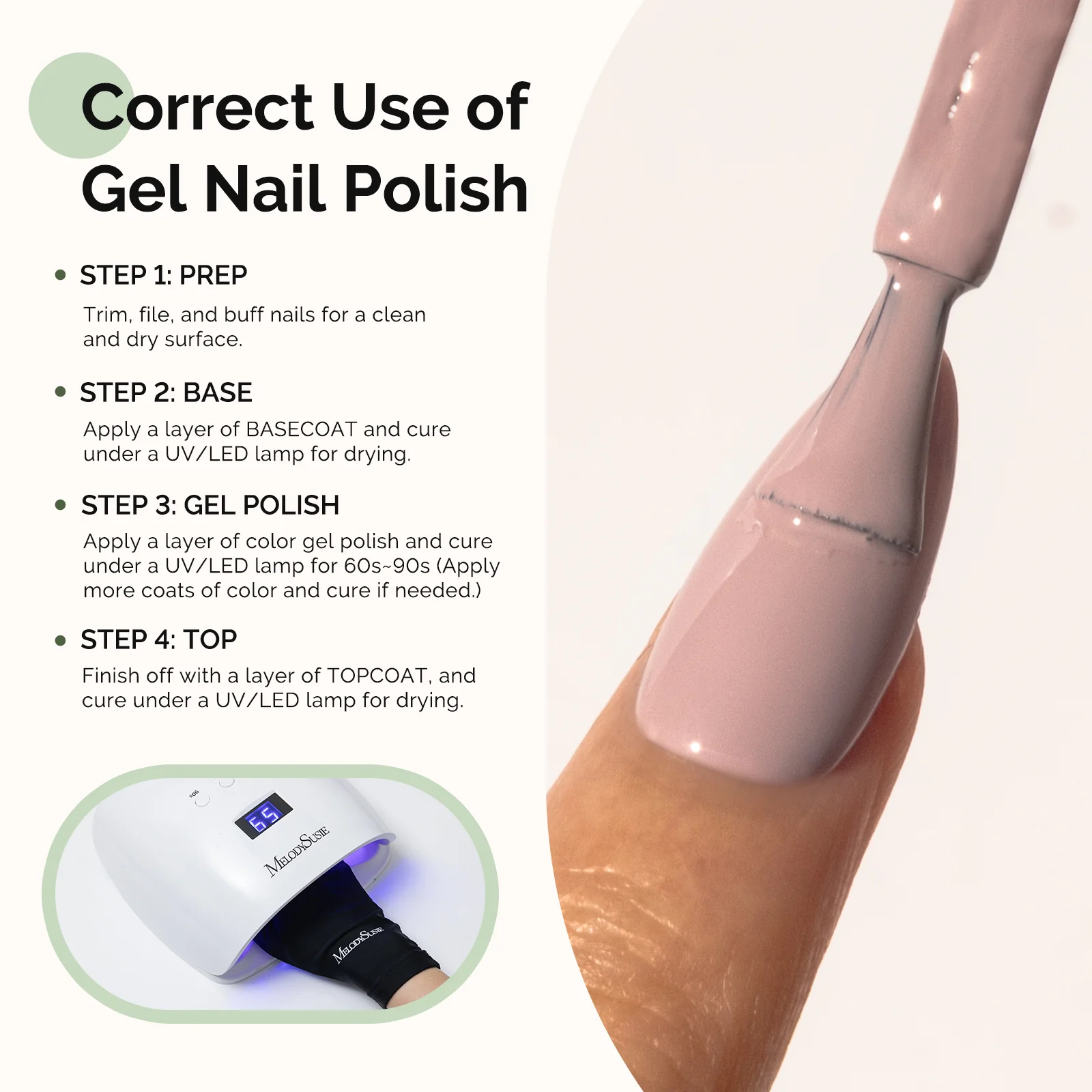431 Neutral Nude - HEMA-Free Gel Nail Polish 0.5 fl oz/15ml - Image 5