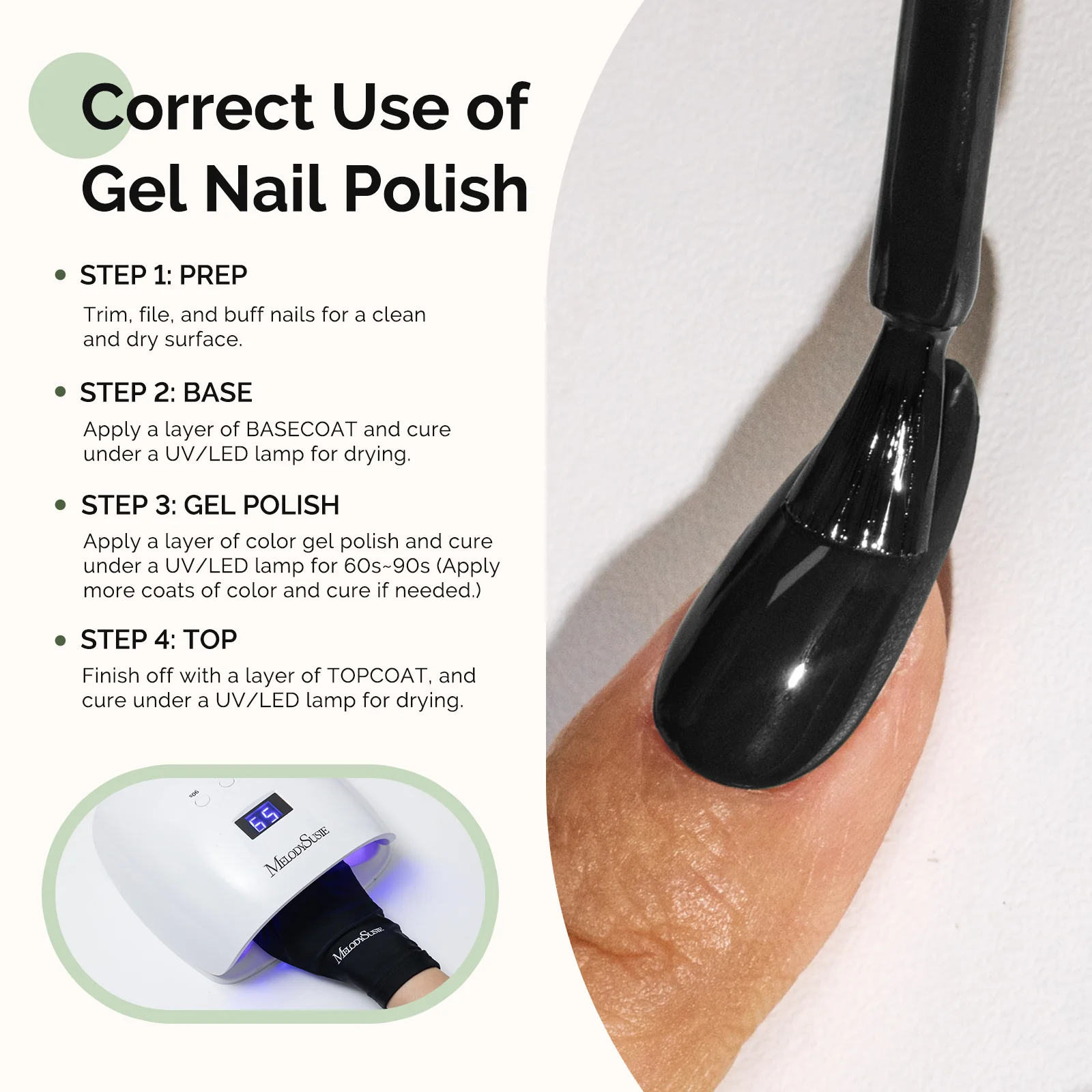 480 Black - HEMA-Free Gel Nail Polish 0.5 fl oz/15ml - Image 5
