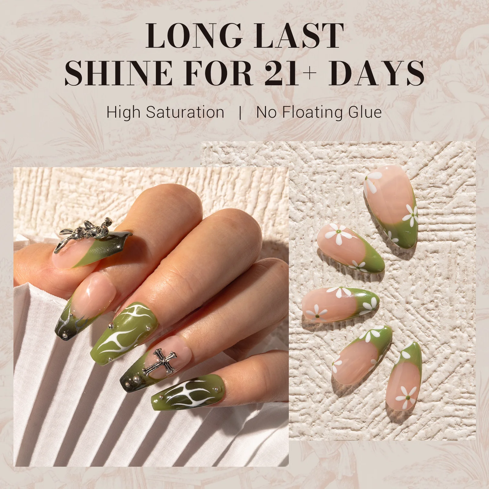 603 Olive Green - TPO-Free Faster UV Curing Gel Nail Polish 0.5 fl oz/15ml - Image 4