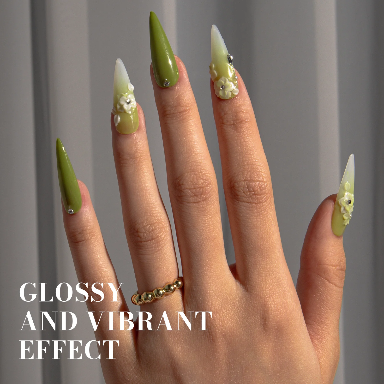 603 Olive Green - TPO-Free Faster UV Curing Gel Nail Polish 0.5 fl oz/15ml - Image 5