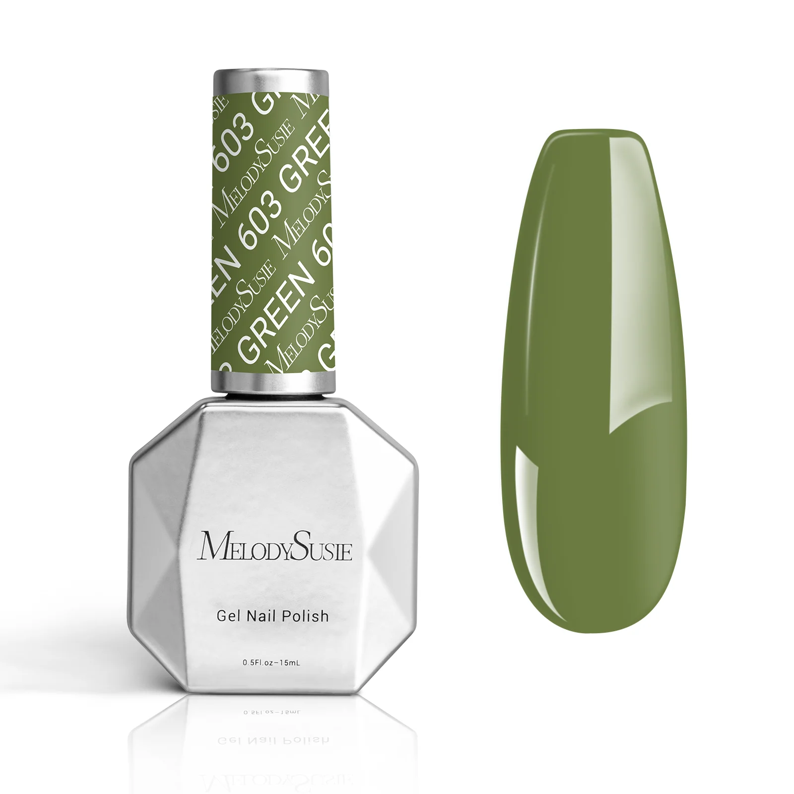 603 Olive Green - TPO-Free Thick Gel Nail Polish (15ml)