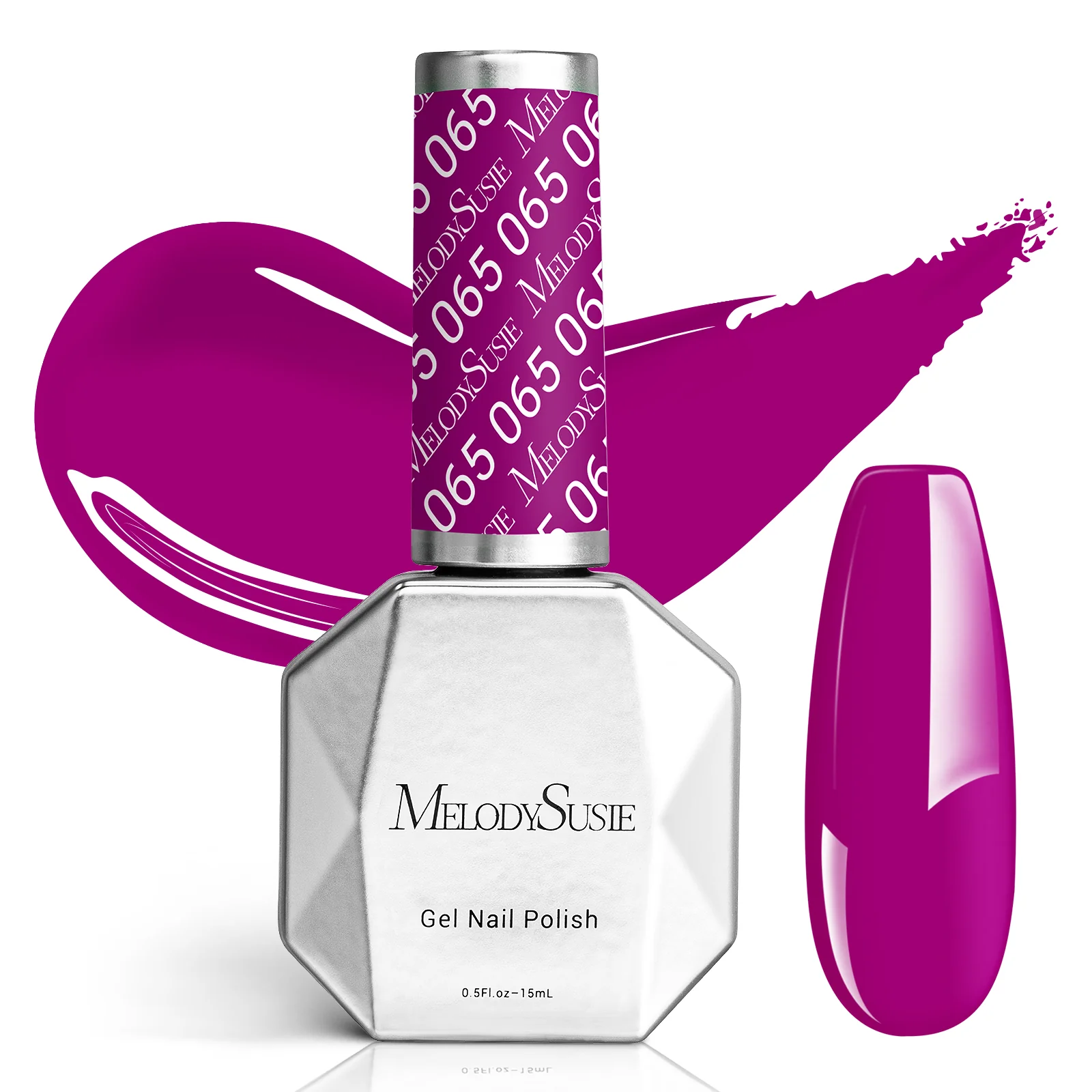 065 Passion Purple - TPO-Free Faster UV Curing Gel Nail Polish 0.5 fl oz/15ml