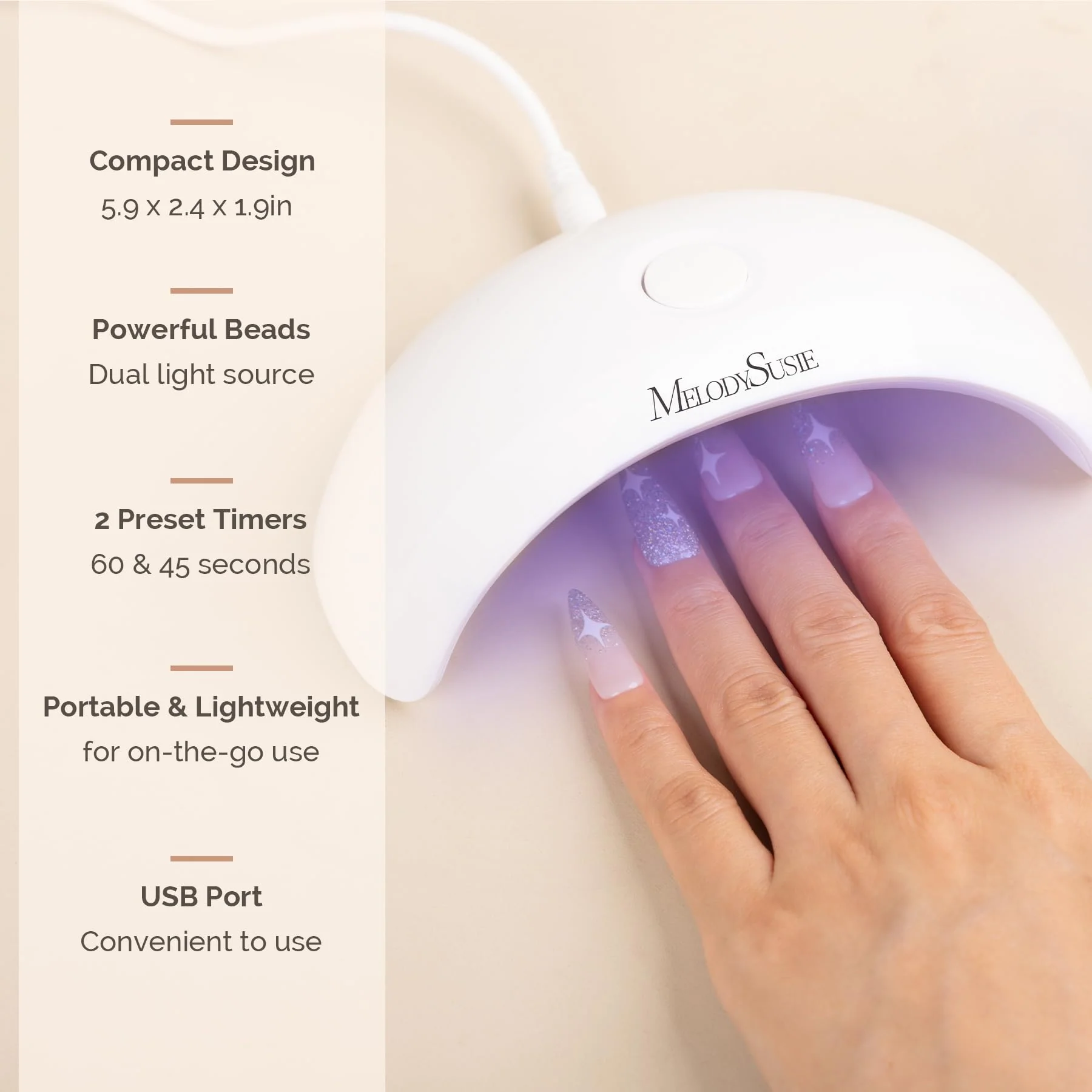 Aurora 1 (P-Art04) LED/UV Nail Lamp - Image 3
