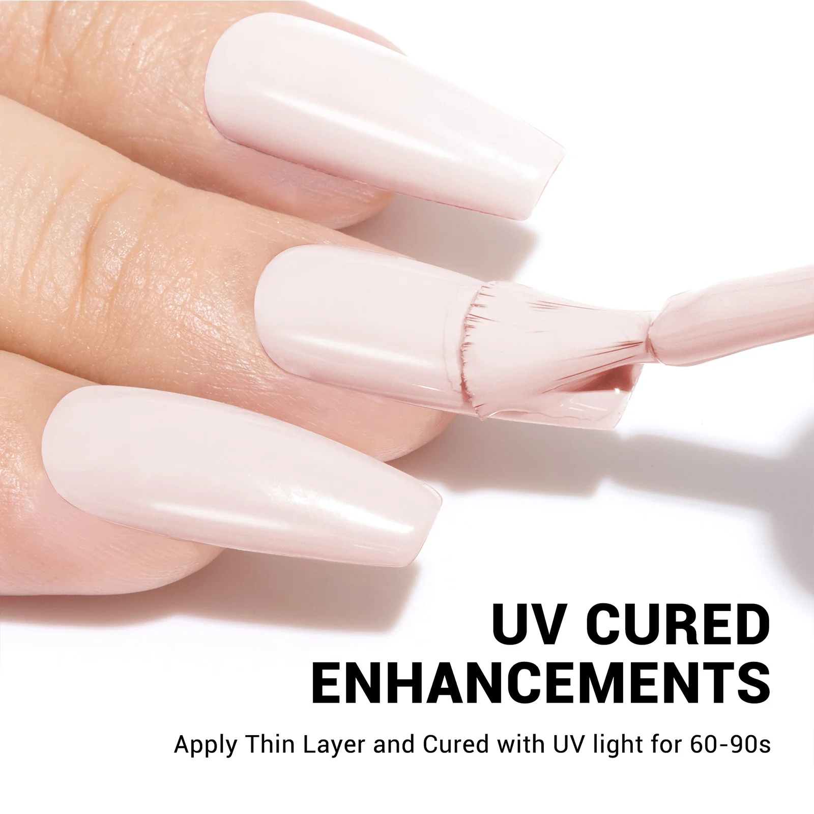 A1401 Pink White - TPO-Free Thick Gel Nail Polish(15ml) - Image 5