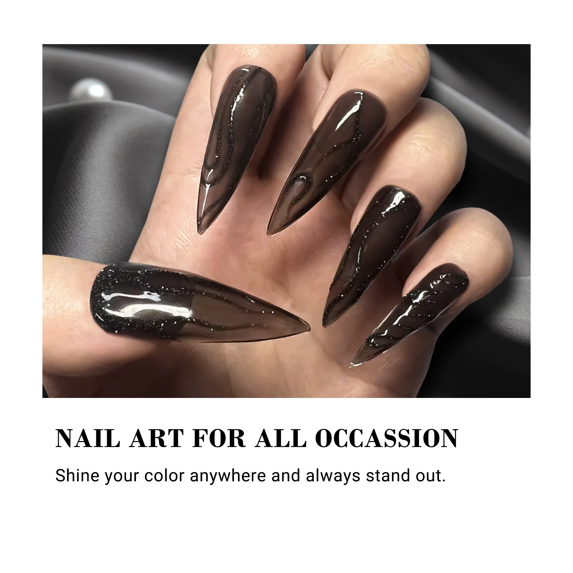 NJ-1 After Party Black - TPO-Free Thick Gel Nail Polish(15ml) - Image 3