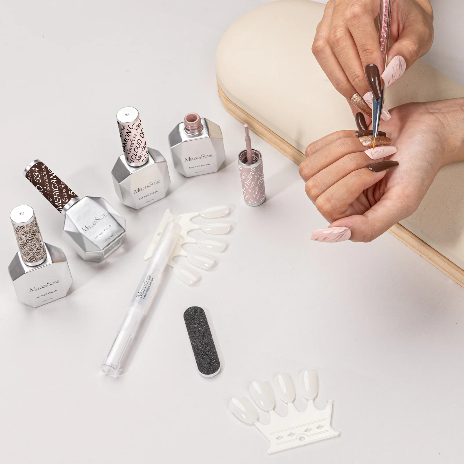 Afternoon Tea Break 15ml TPO-Free Thick Gel Nail Polish - 4Pcs - Image 3