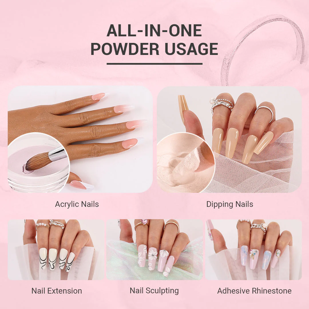 All-In-One Acrylic & Dip Powder - Pink Dahlia - Image 3