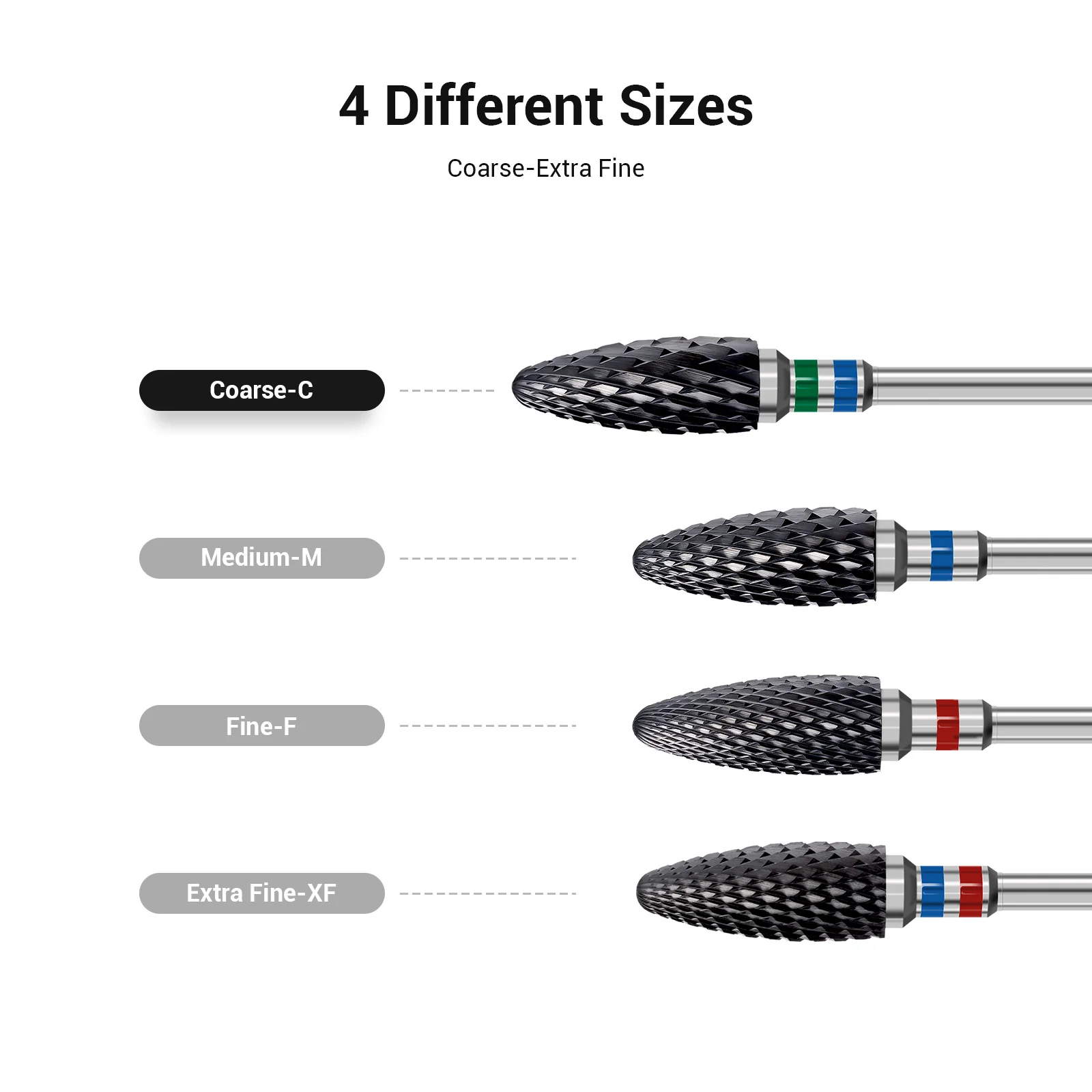 Ceramic Nail Drill Bit Black - Image 5