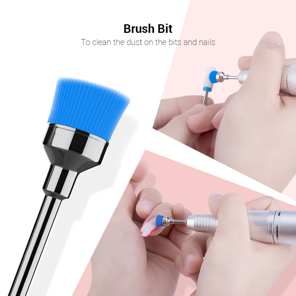 Diamond Cuticle Nail Drill Bits Set 10Pcs - Image 3