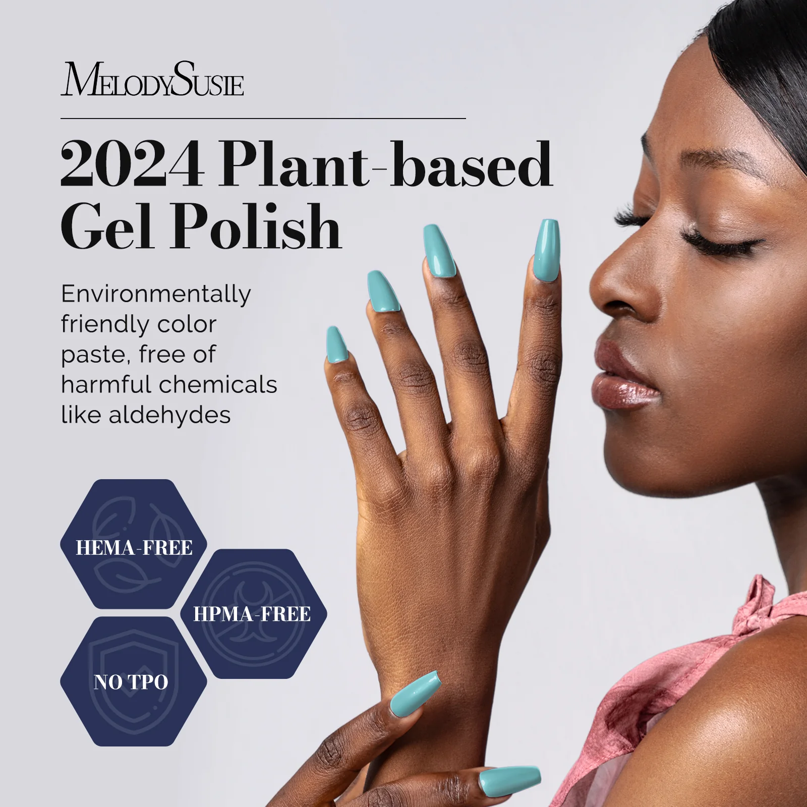 Fleurwee HEMA-Free & HPMA-Free & TPO-Free Gel Nail Polish Plant-based 0.5 fl oz/15ml - P31 Green Succulent - Image 2
