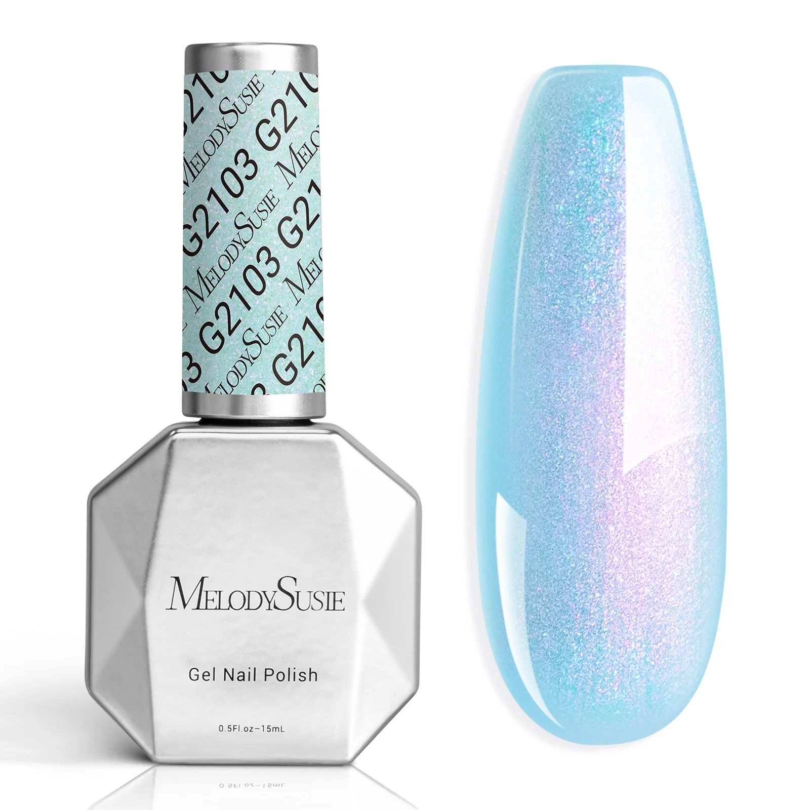 G2103 Blue Aurora Shimmer - TPO-Free Thick Gel Nail Polish(15ml)