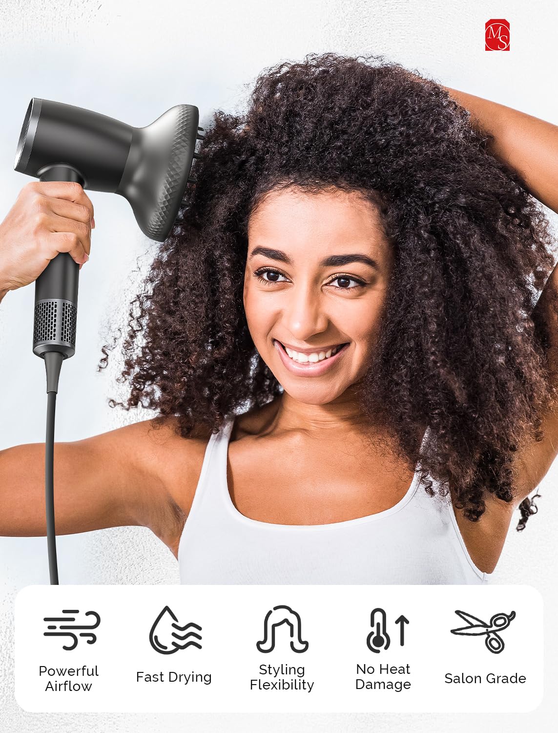 Hair Dryer Diffuser Attachment for H-S160E Hair Dryer - (US ONLY) - Image 2