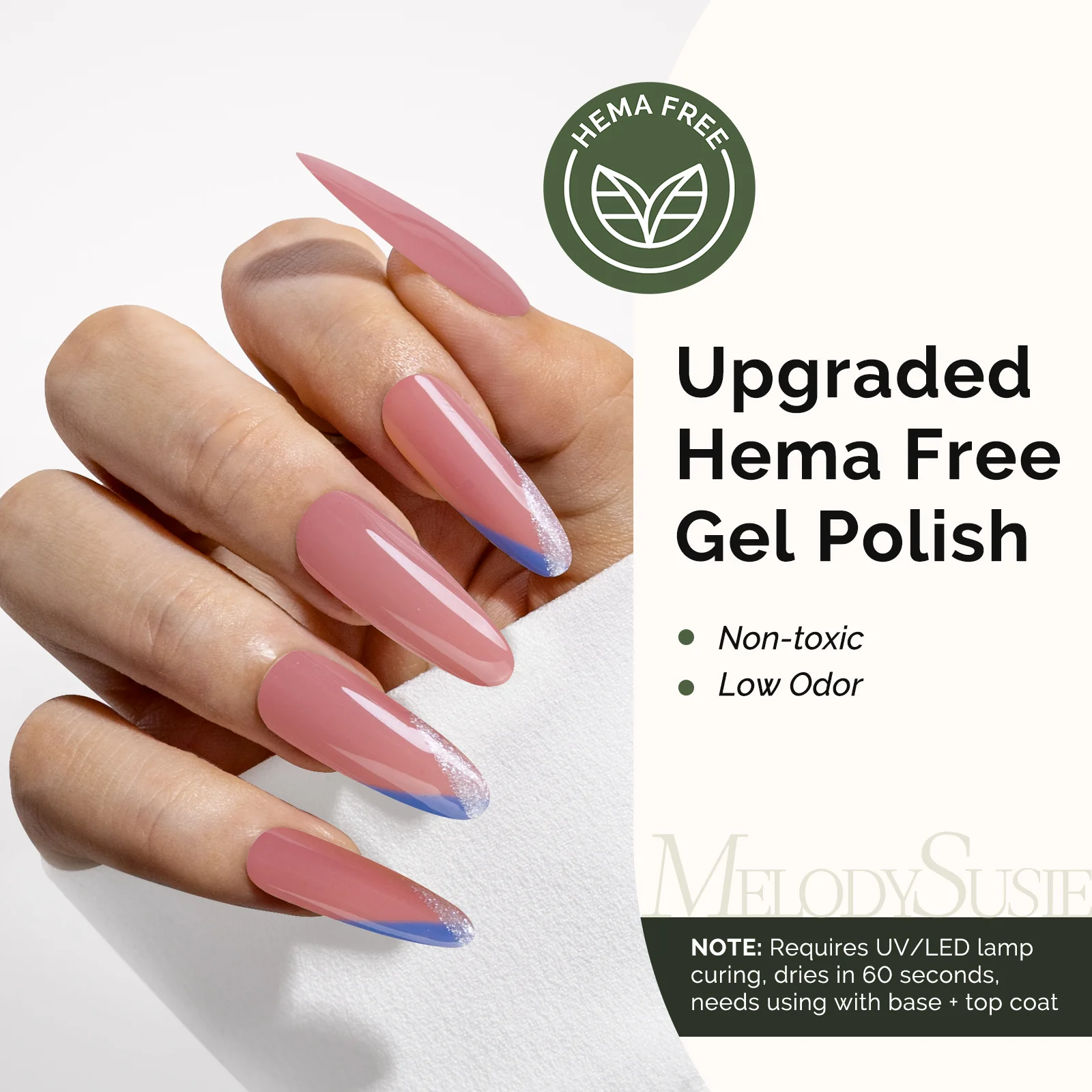 HEMA-Free Gel Nail Polish 0.5 fl oz/15ml - K0597 Thick Deep Nude Pink - Image 2