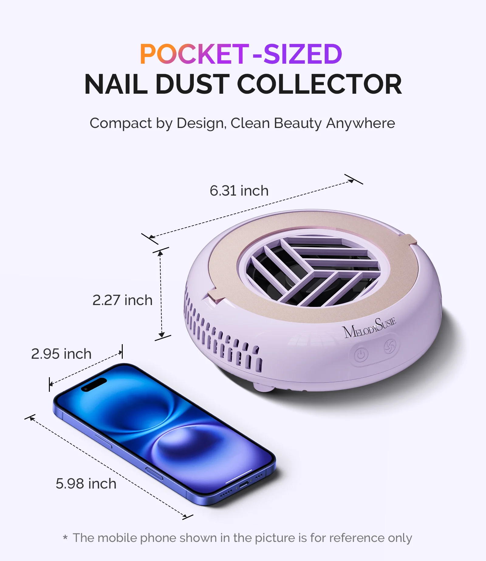 HProA Nail Dust Collector Purple Kit - Image 8