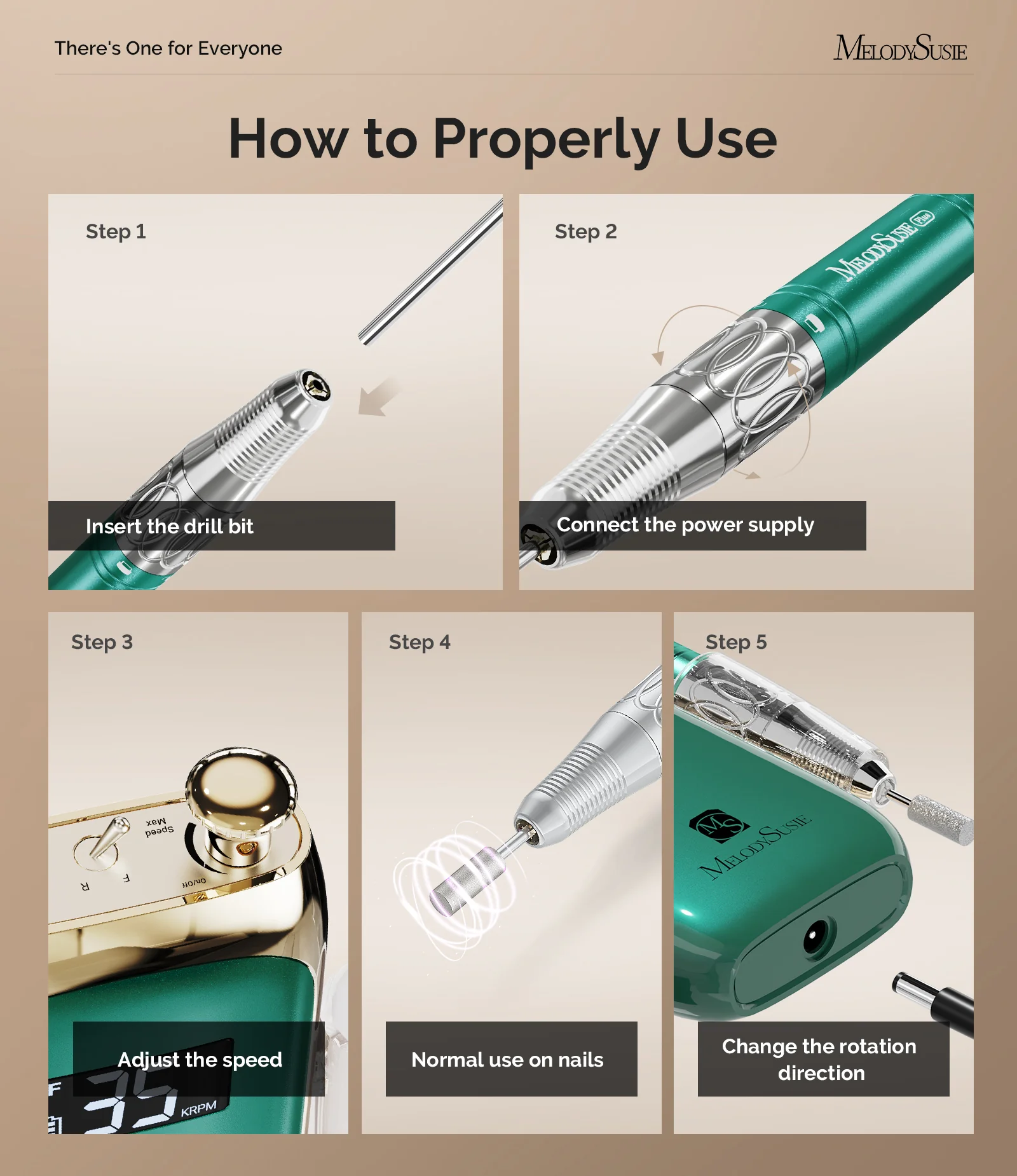 Jade Plus(MB450C) Rechargeable Nail Drill 35,000RPM - Image 7