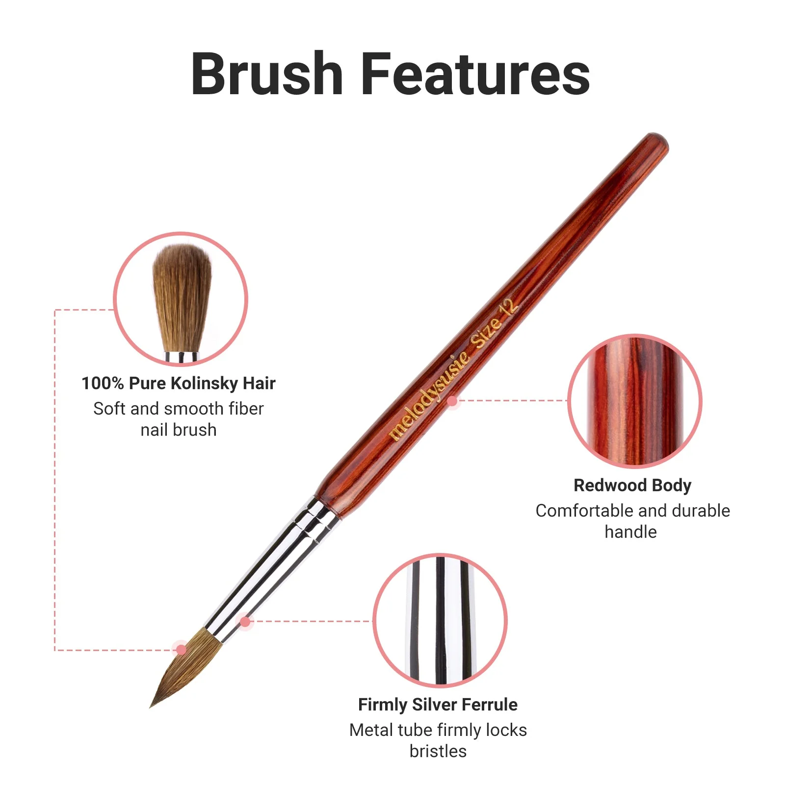 Kolinsky Acrylic Nail Brush - Image 15