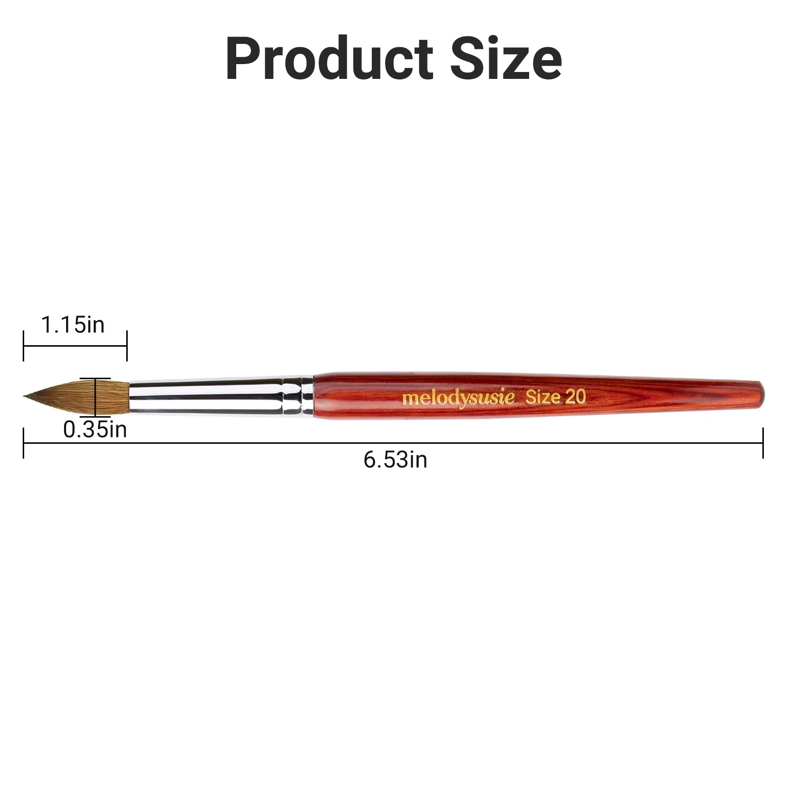 Kolinsky Acrylic Nail Brush - Image 24