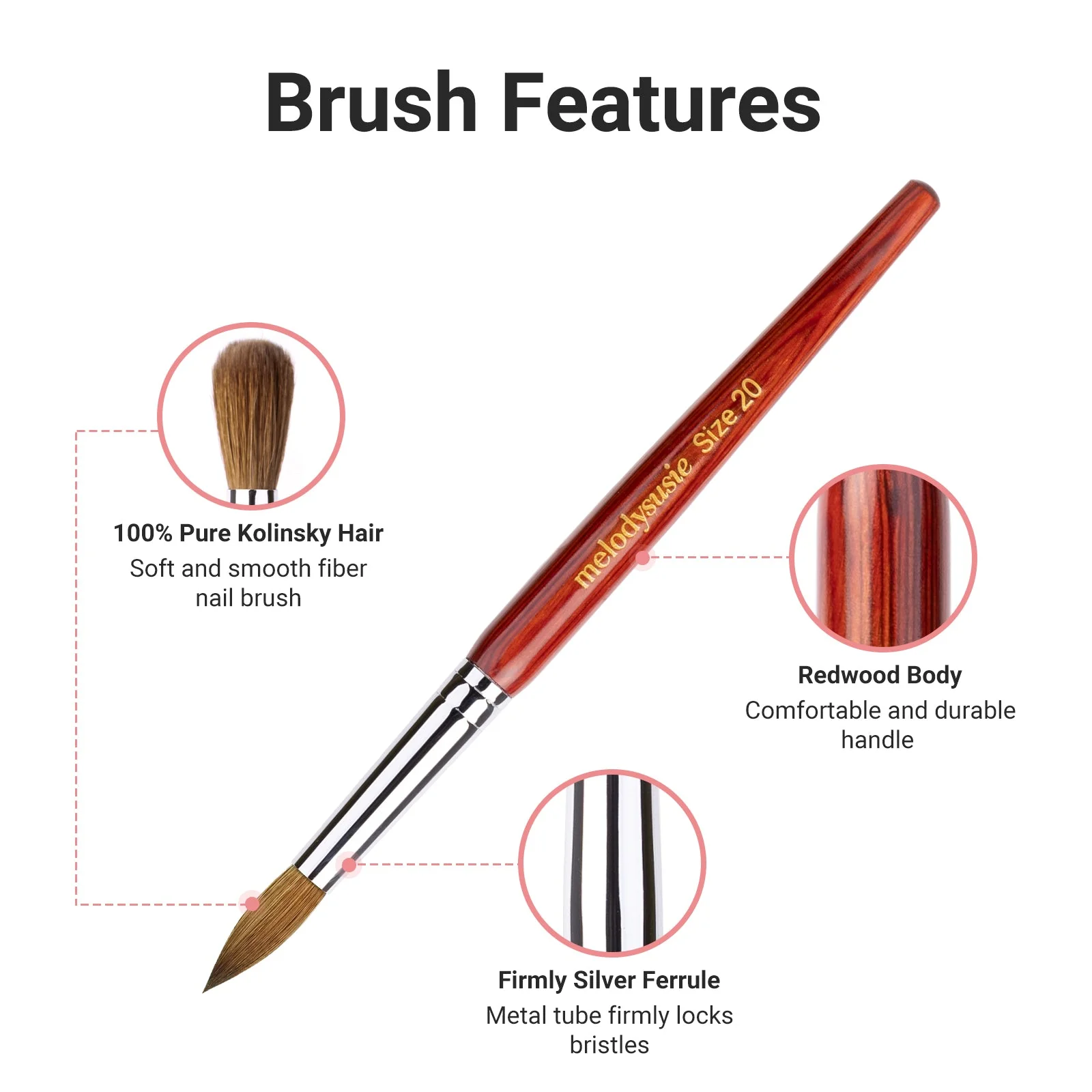 Kolinsky Acrylic Nail Brush - Image 25