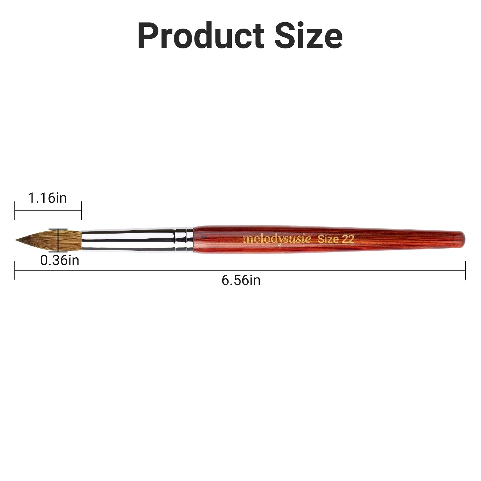 Kolinsky Acrylic Nail Brush - Image 27