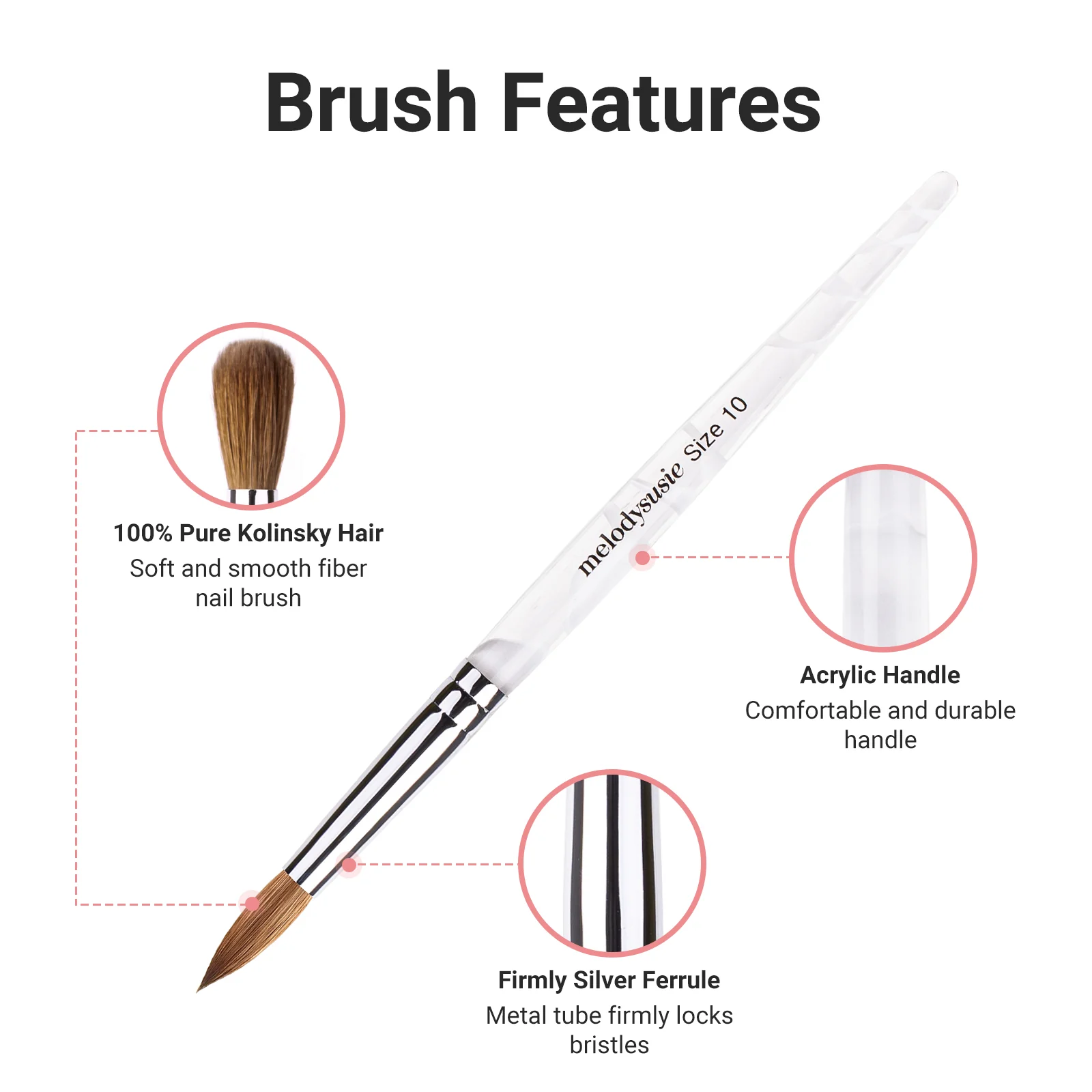 Kolinsky Acrylic Nail Brush - Image 37