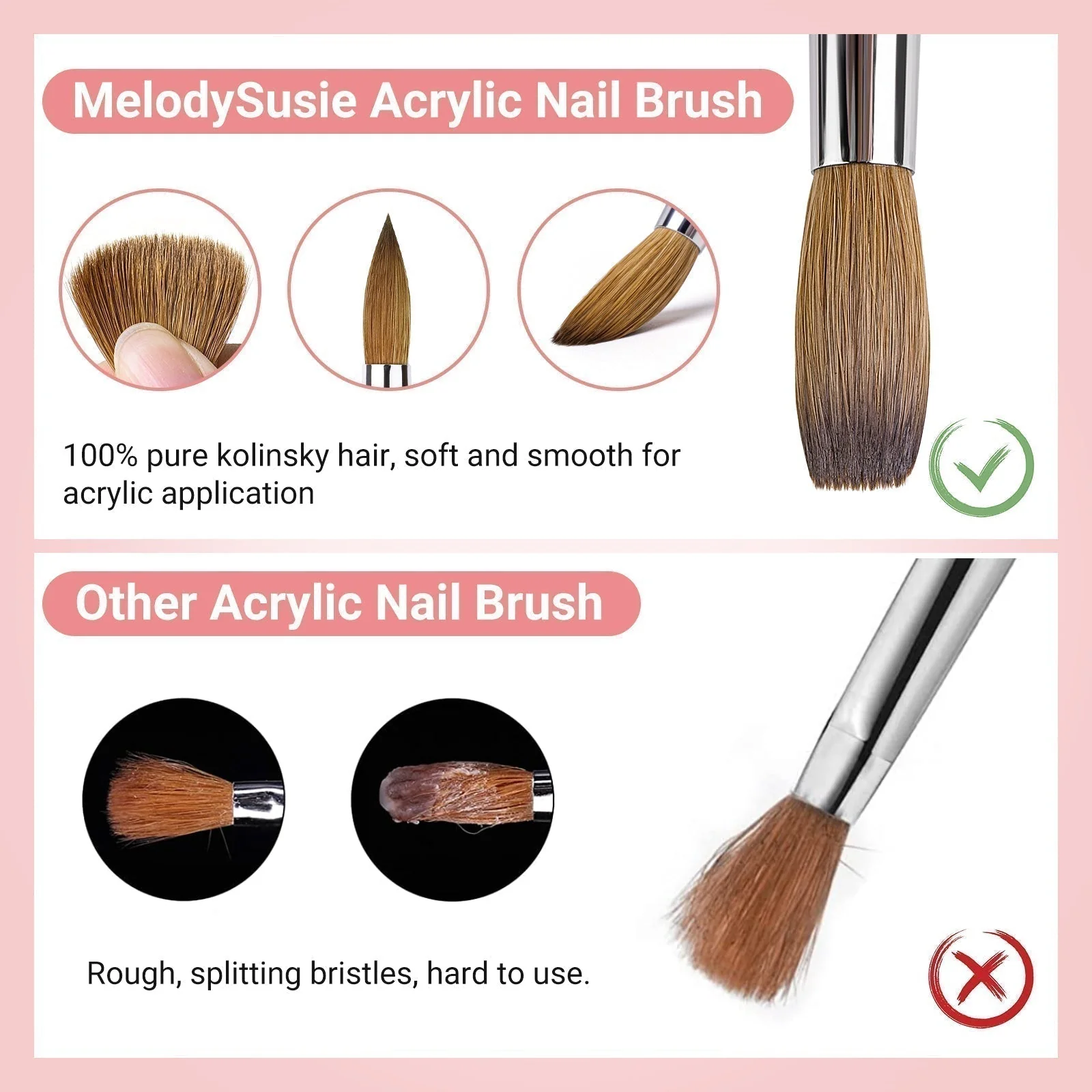 Kolinsky Acrylic Nail Brush - Image 6