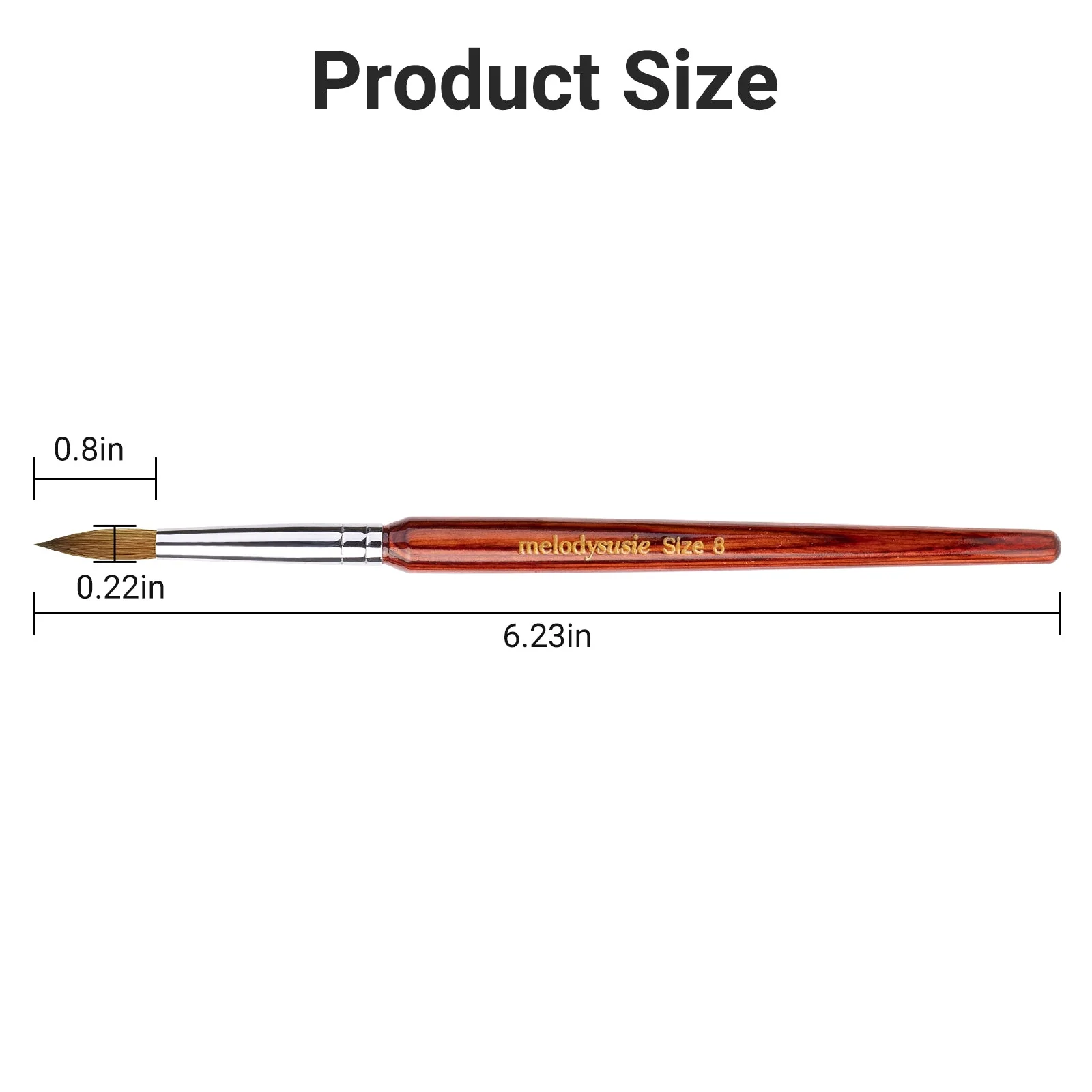 Kolinsky Acrylic Nail Brush - Image 8