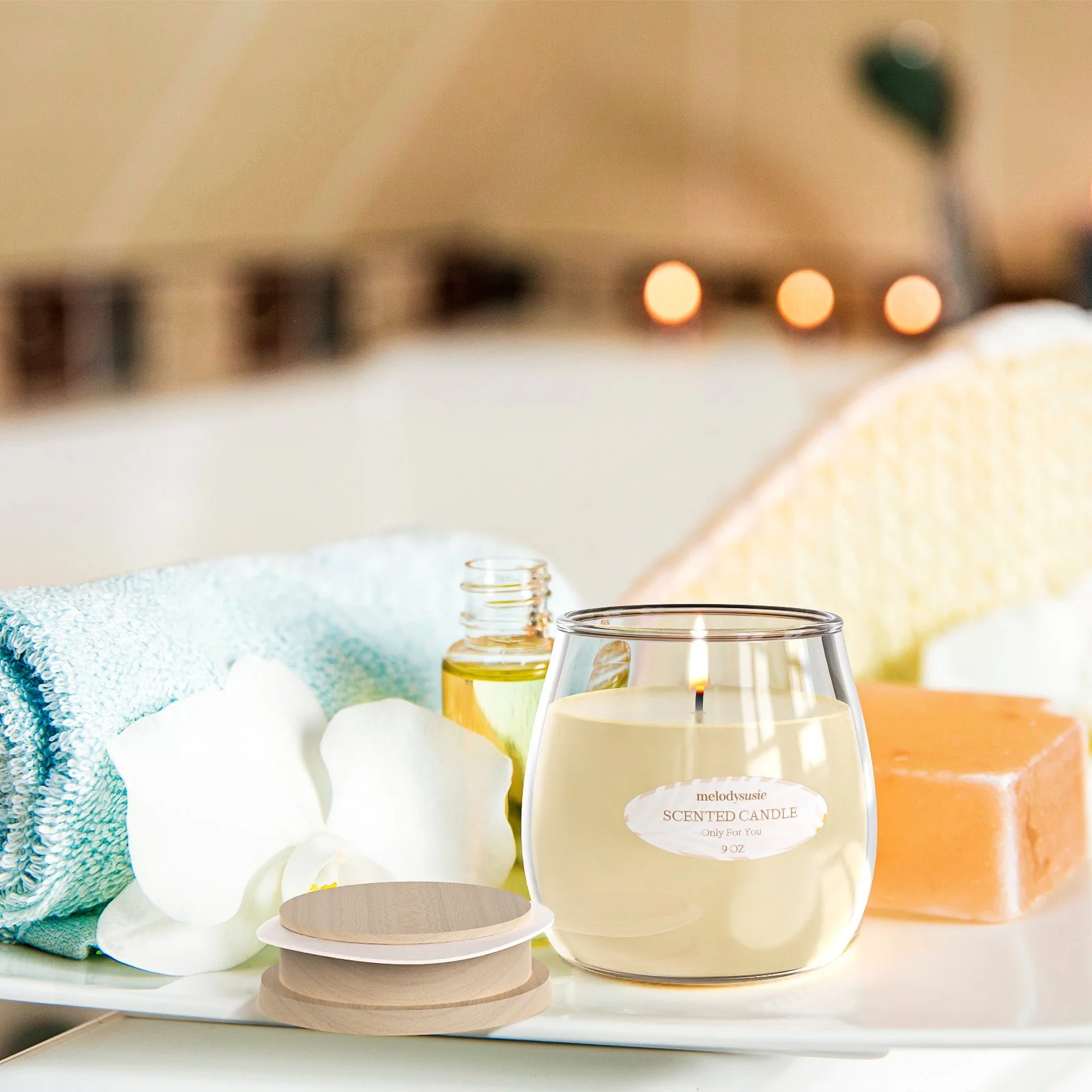 Large Jar Scented Candles Gift Set (9 oz) - Image 3
