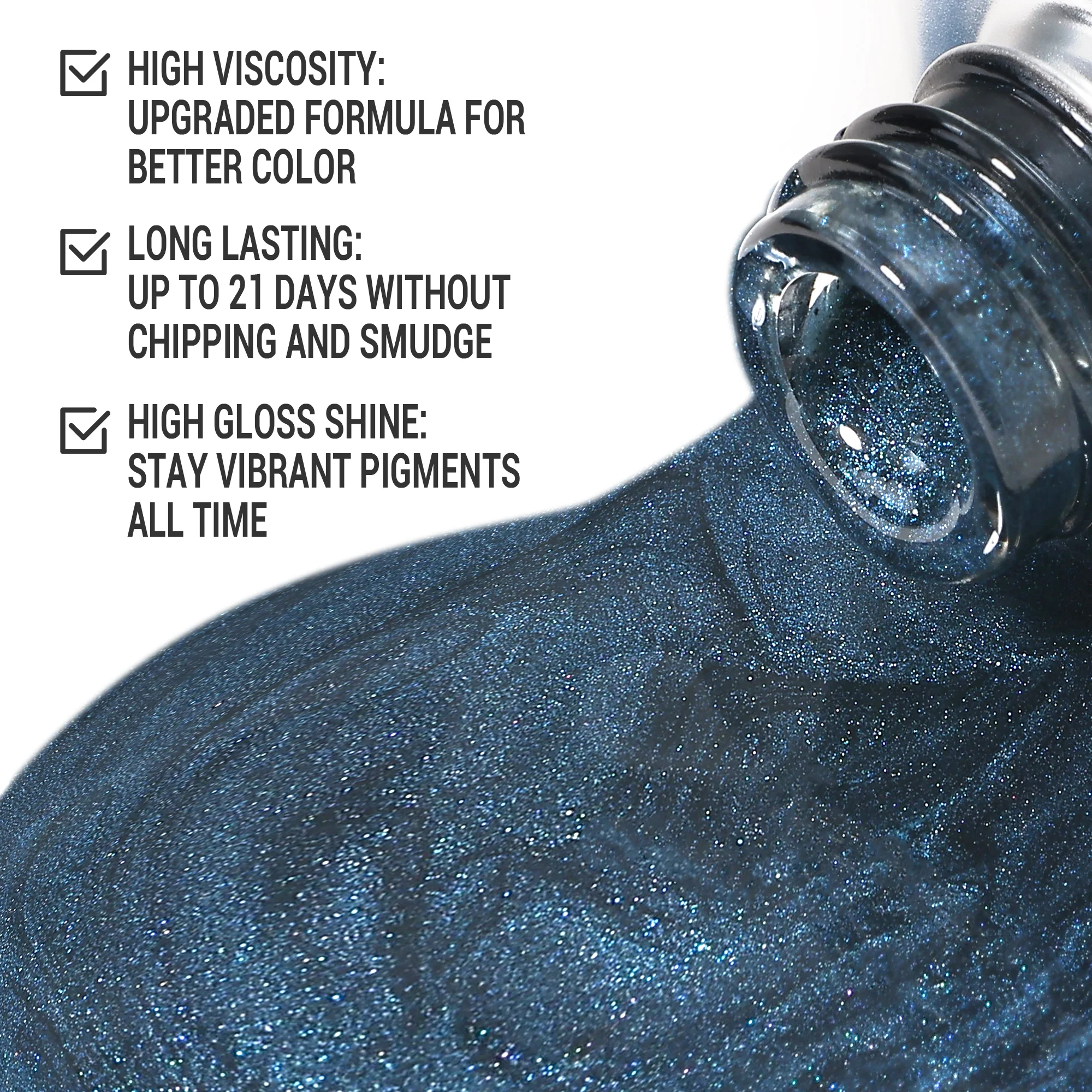 Z036 Magical Ocean Blue - TPO-Free Thick Gel Nail Polish(15ml) - Image 2