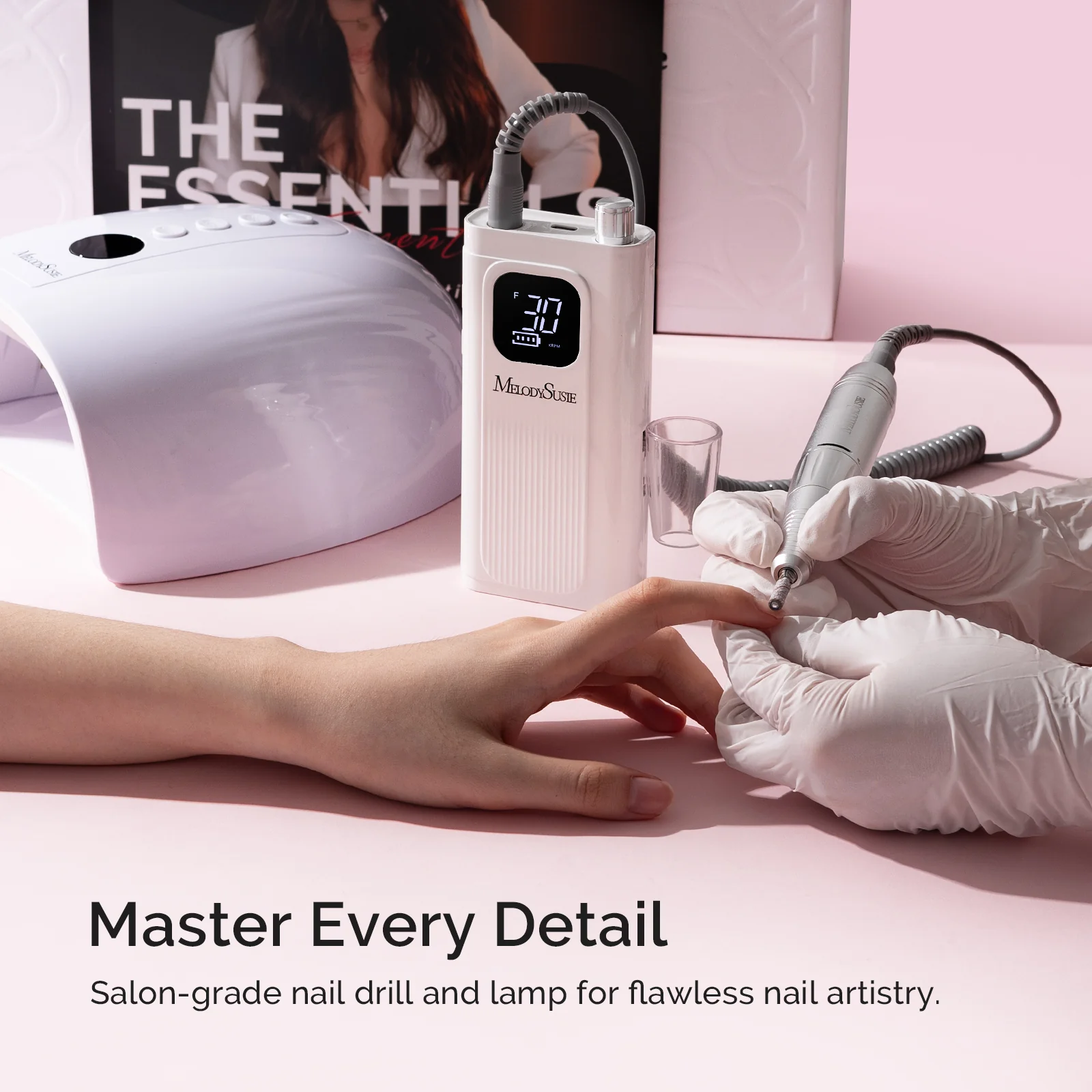 Melodysusie x Prettyndivine SC300F Nail Drill & P-Plus30G Nail Lamp Gift Box - US ONLY - Image 8