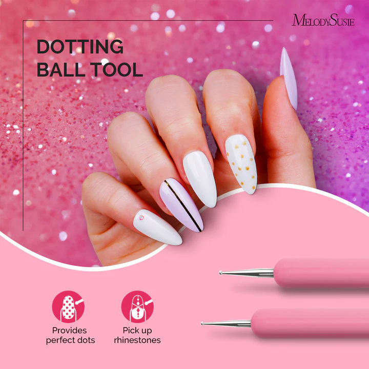 Nail Art Brushes Set 6Pcs - Pink - Image 2