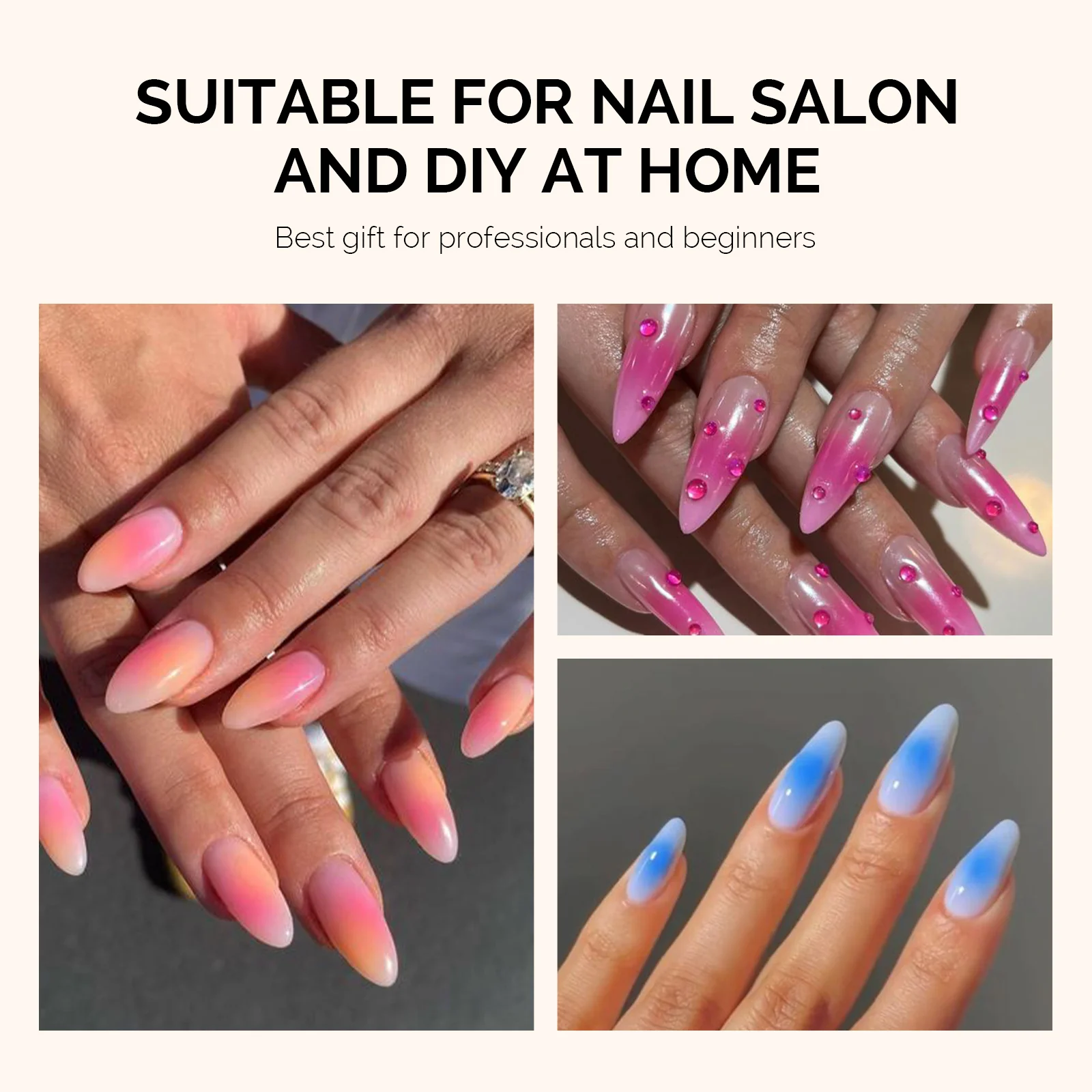 Nail Art Sponges With Grabbing Pen - White - Image 6