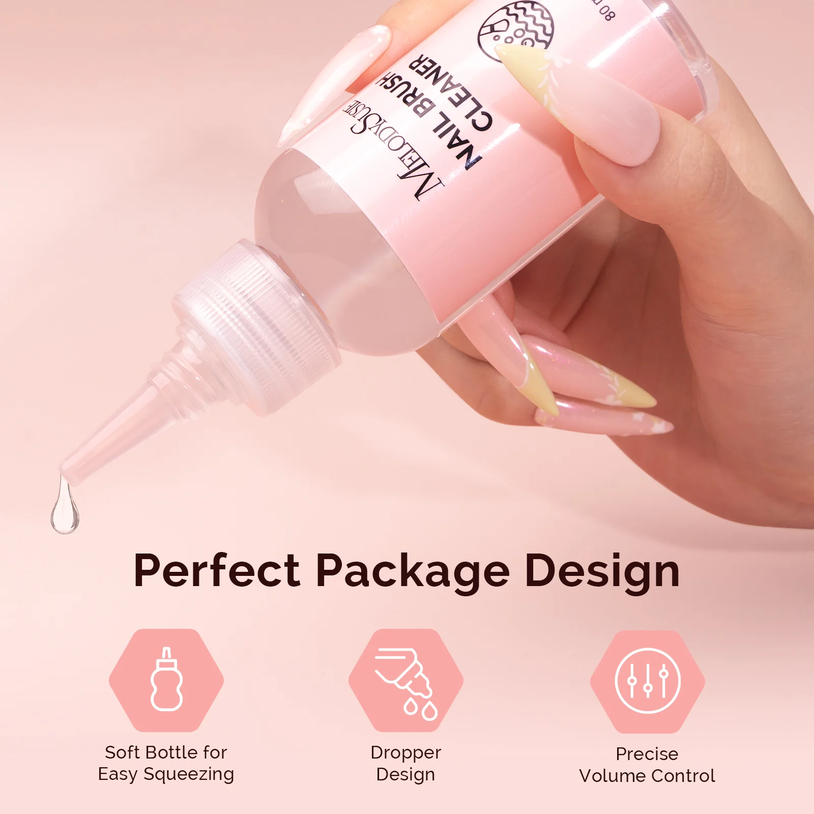 Acrylic Gel Nail Brushes Cleaning & Restoration Wax and Gel Removing Solution - Image 7