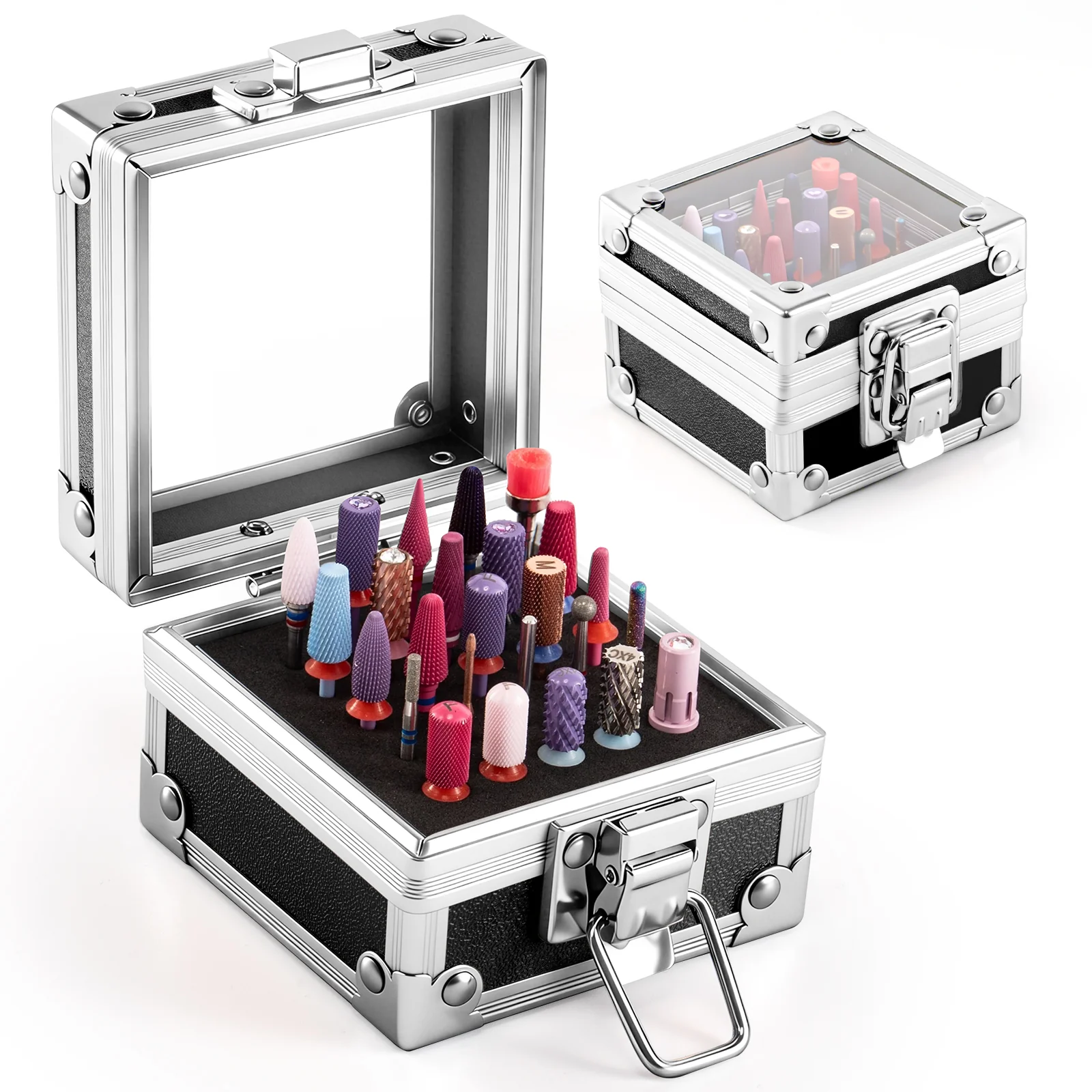 Nail Drill Bits Holder 25 Holes Case (Drill Bits Not Included) - Image 3