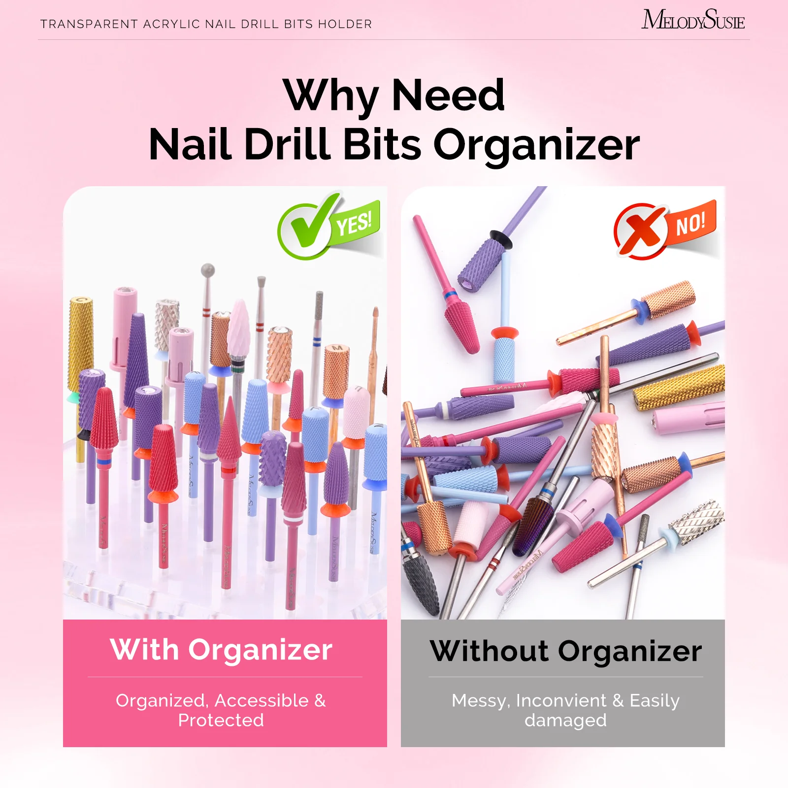 Nail Drill Bits Holder with 12 Holes - Image 4
