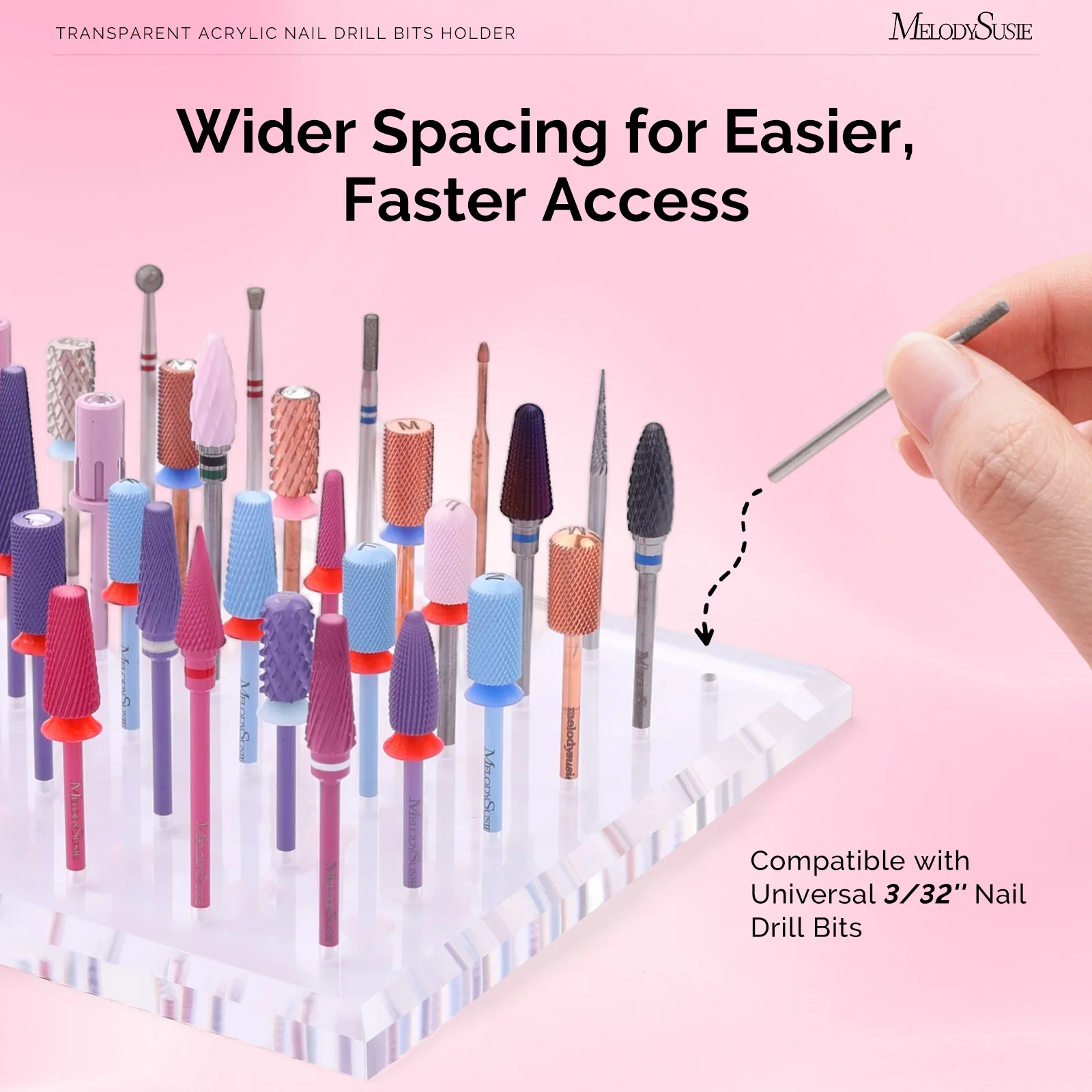 Nail Drill Bits Holder with 12 Holes - Image 5