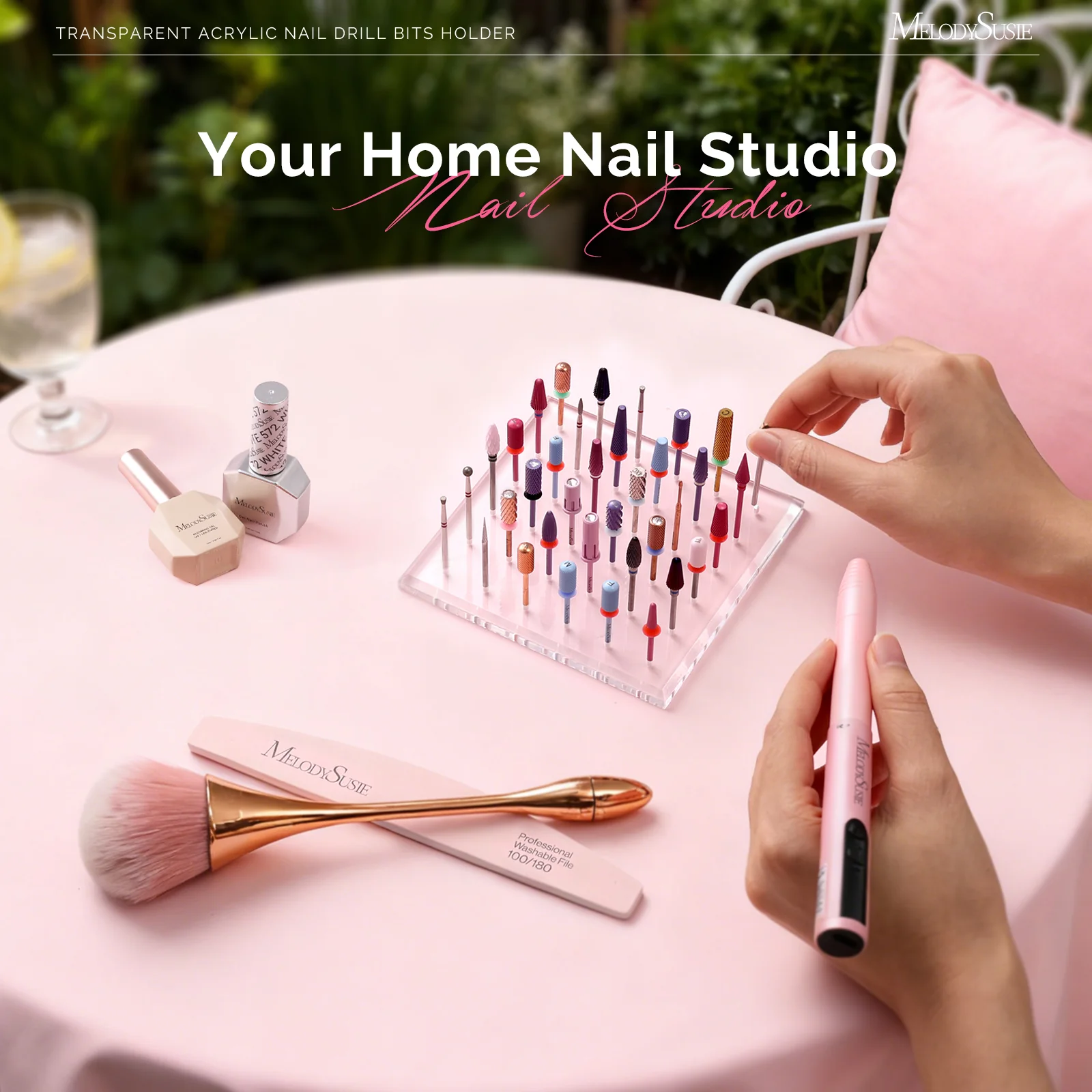 Nail Drill Bits Holder with 12 Holes - Image 7