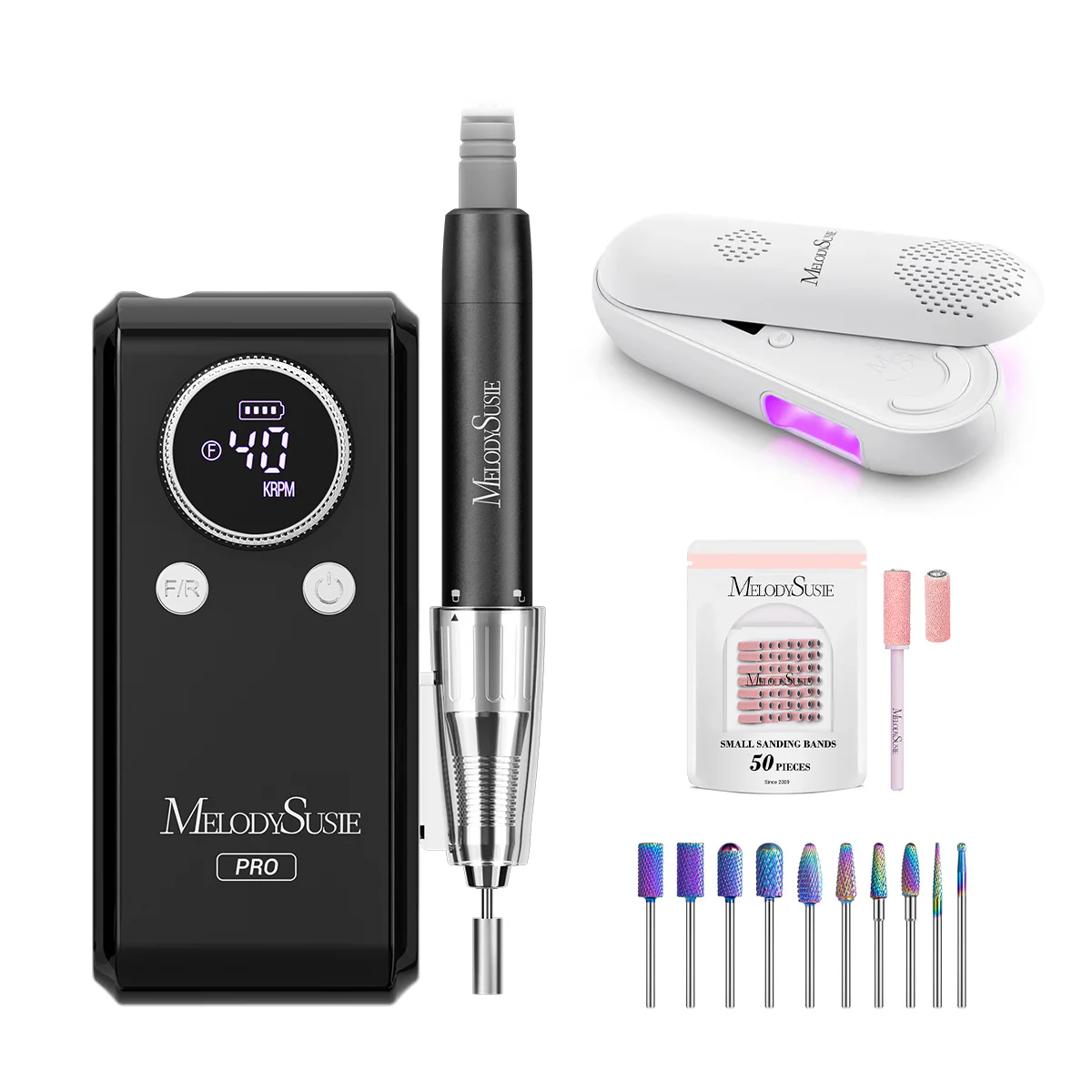 MB420G Clip-On Professional Rechargeable 2-in-1 Nail Drill with Built-In Stand 40,000RPM - Image 17
