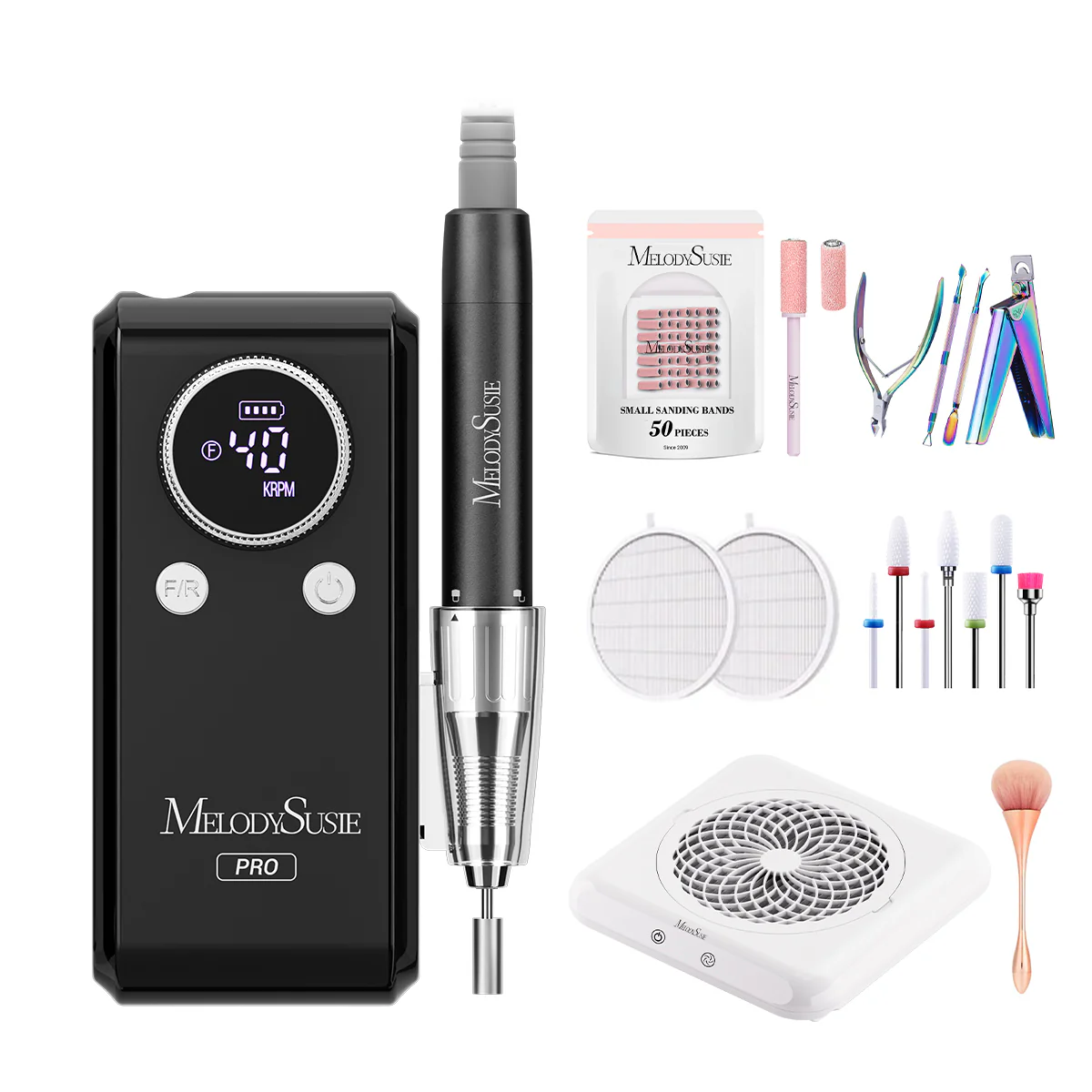 MB420G Clip-On Professional Rechargeable 2-in-1 Nail Drill with Built-In Stand 40,000RPM - Image 18