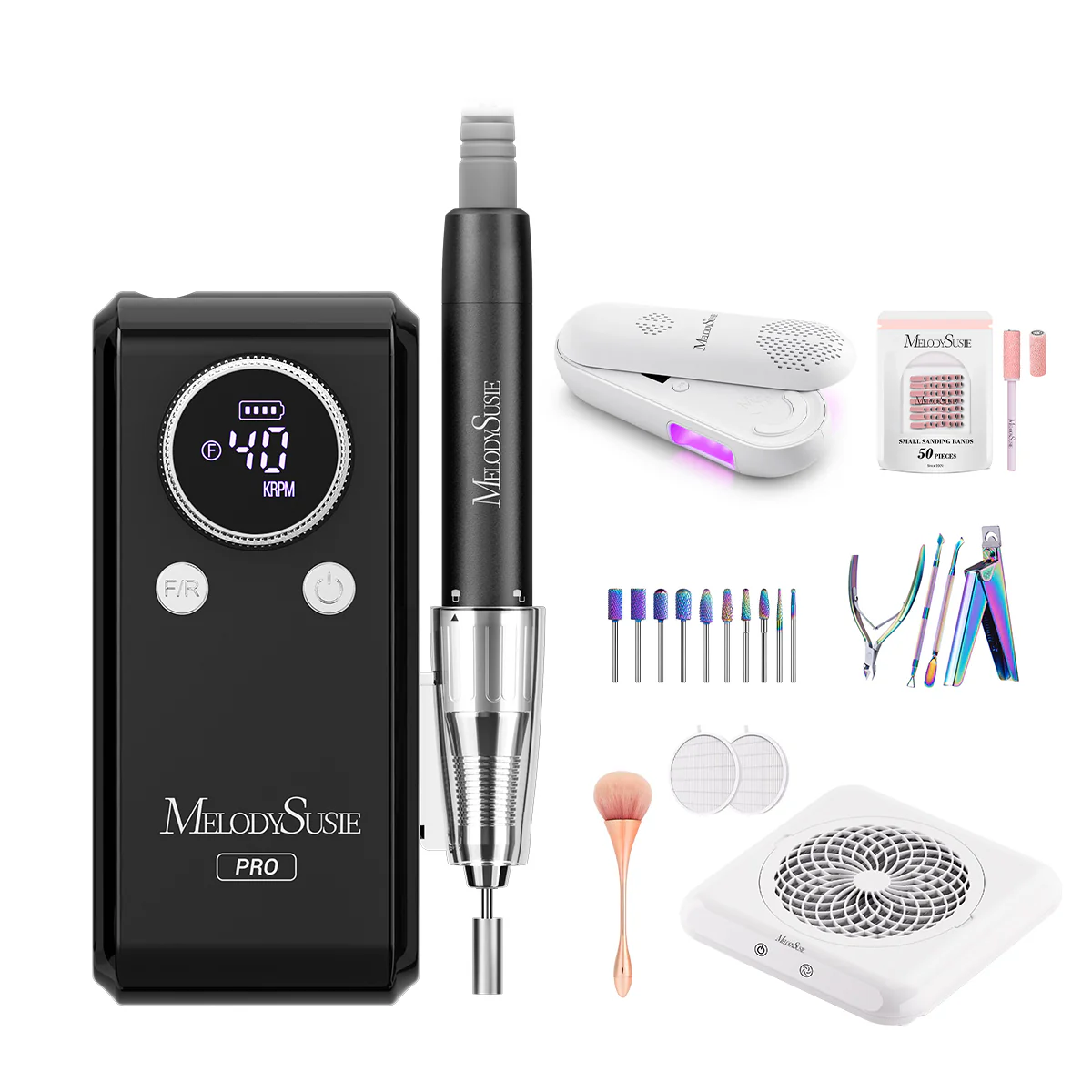 MB420G Clip-On Professional Rechargeable 2-in-1 Nail Drill with Built-In Stand 40,000RPM - Image 19