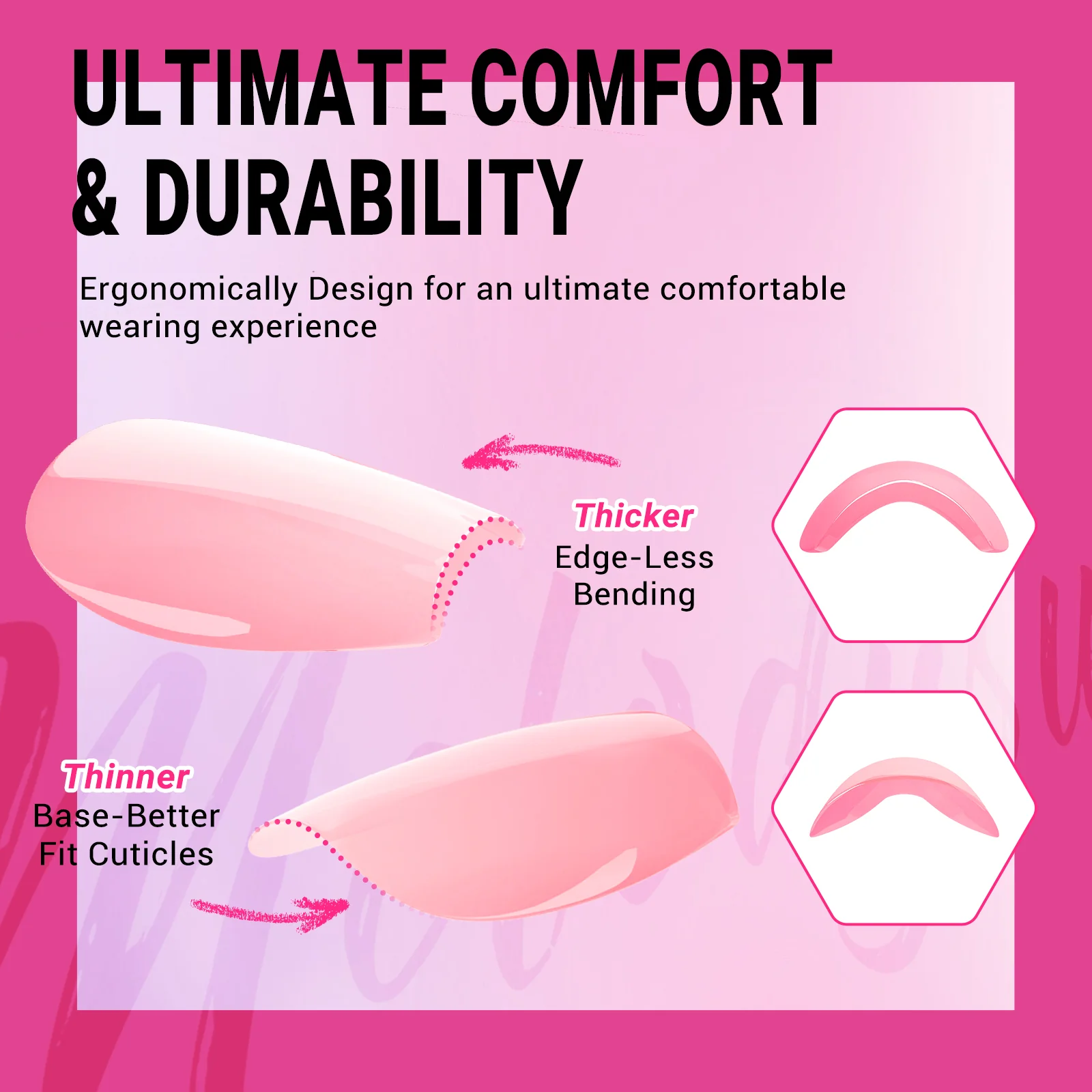 Nude Pink Cat Eye Press On Nails Kit - US ONLY - Image 4