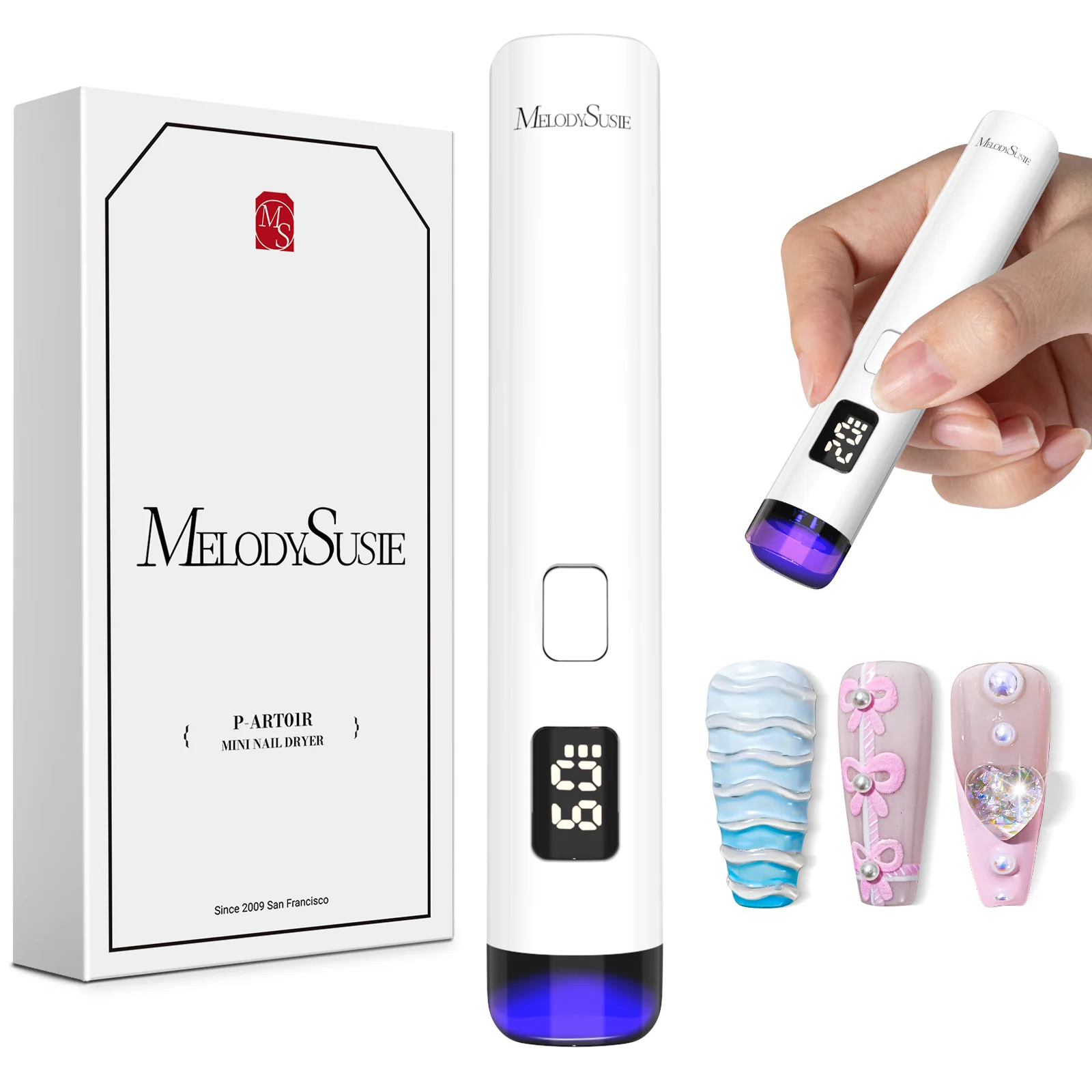 P-Art01R Rechargeable Mini LED/UV Nail Art Lamp