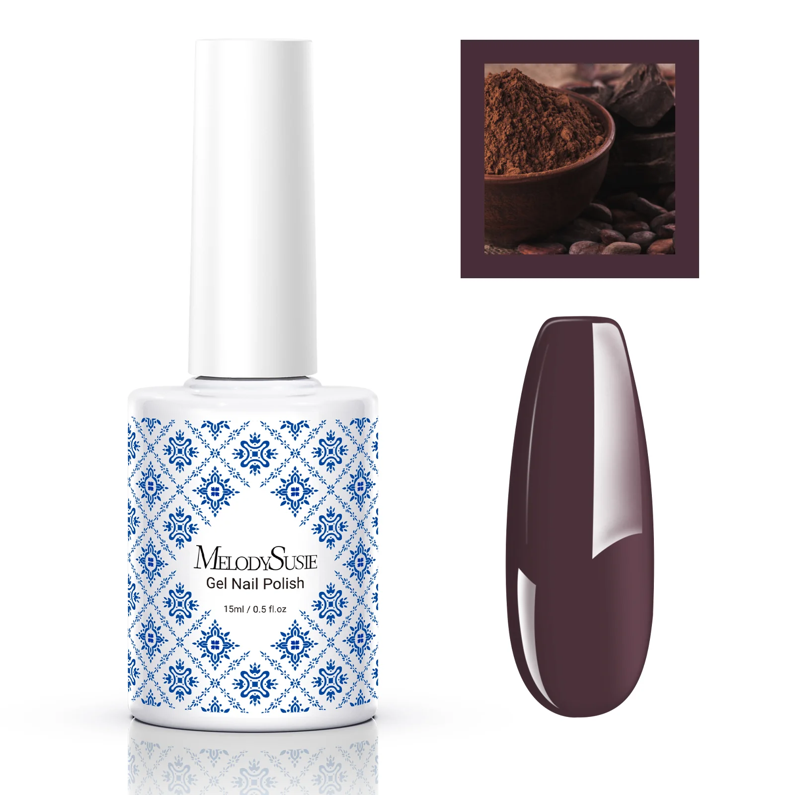 P30 Chocolate Mousse - Fleurwee Gel Nail Polish Plant-based 0.5 fl oz - Image 2