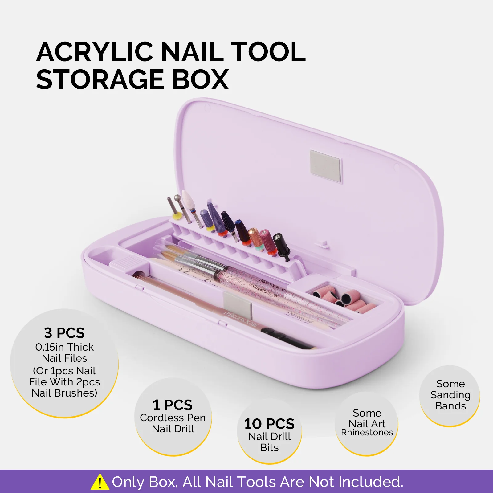 Acrylic Nail Tool Storage Box(ONLY BOX) - Image 4