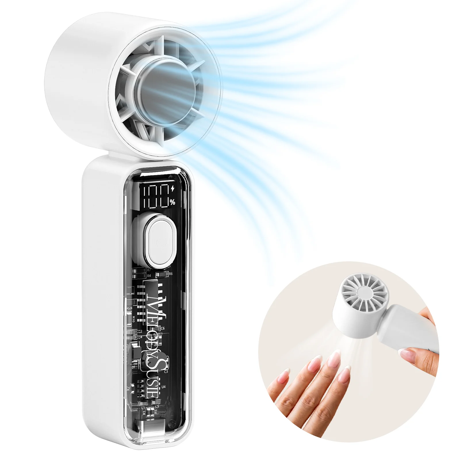 Portable & Rechargeable P-ARTF13 Mini Nail Art Cooling & Drying Fan - Image 8